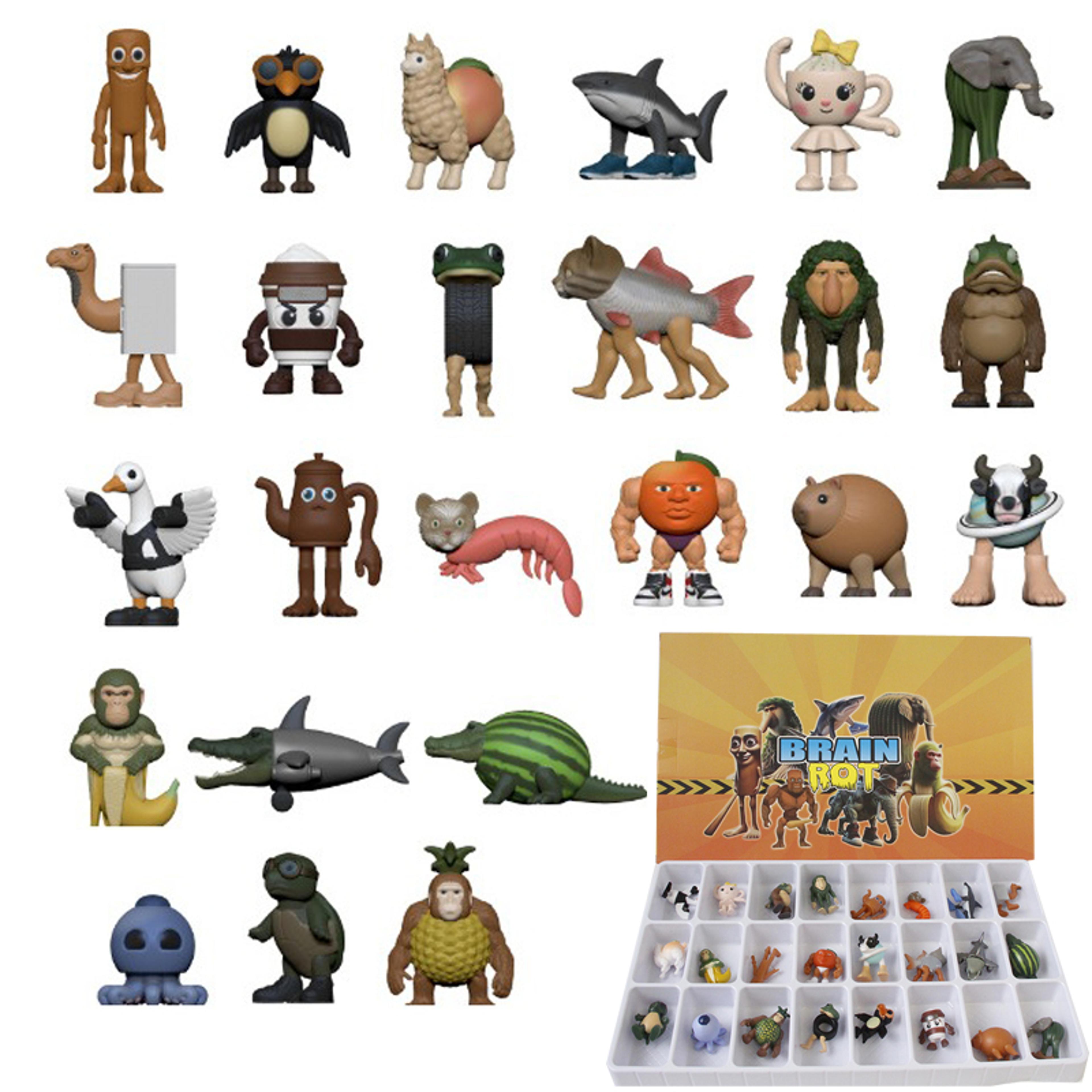 Italian Brainrot Meme Collectible Figure Set Tralalero Sahur Model Toys Gift 1