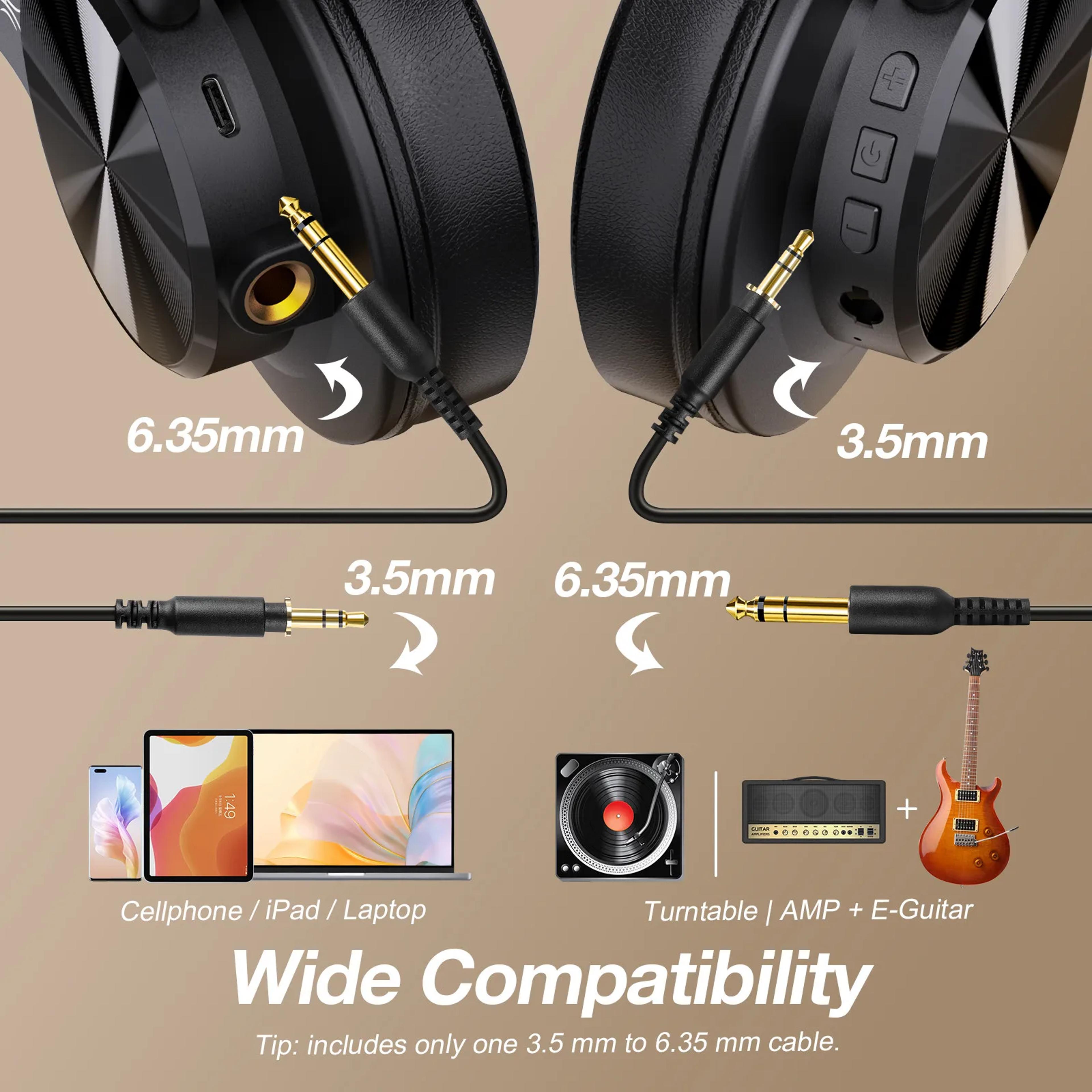 OneOdio Fusion Wireless Over Ear Hi Res Studio DJ Headphones 4