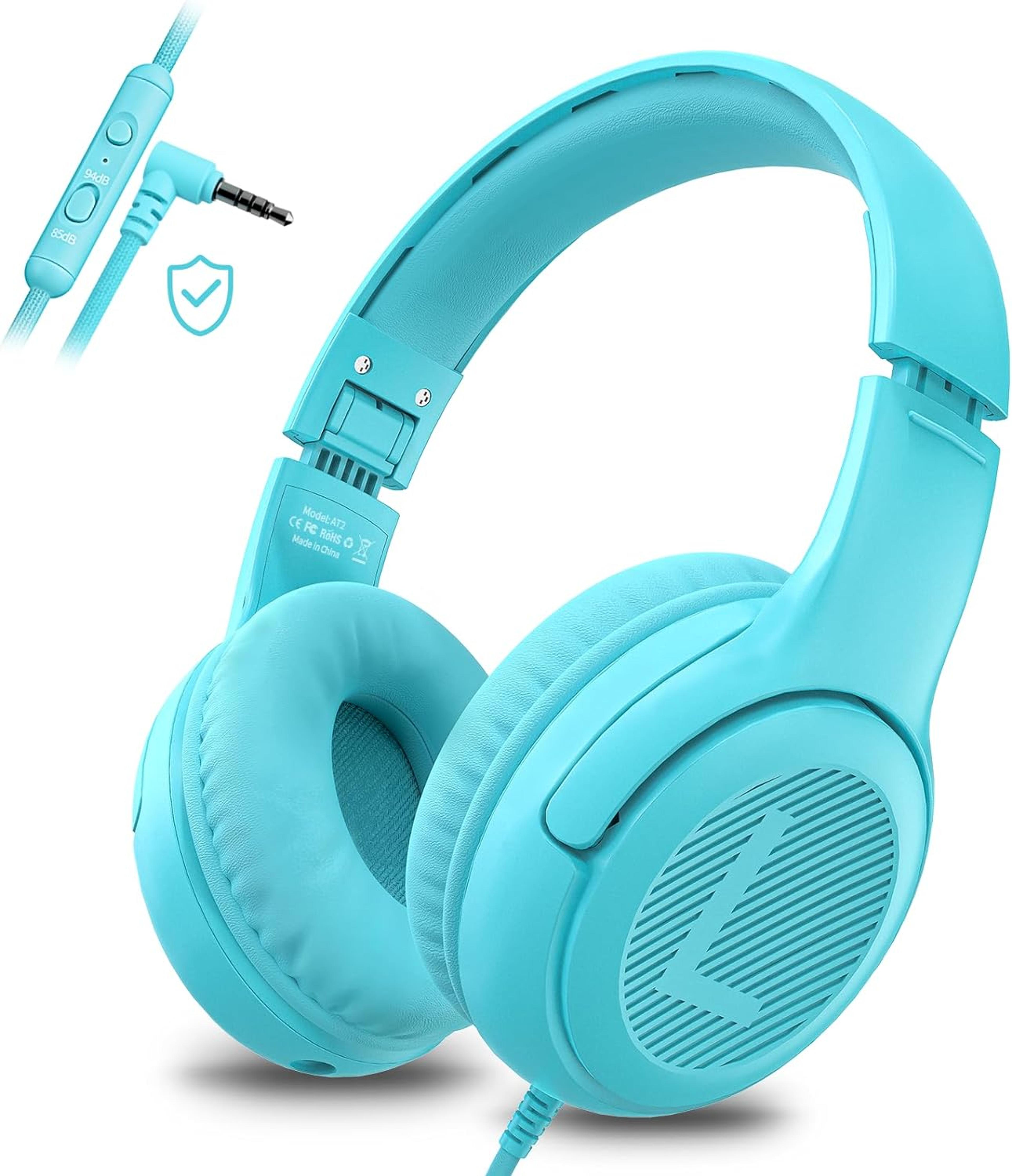 AWATRUE Kids Gaming Headset With Mic Safe Volume Wired Headphones For School  PC 8