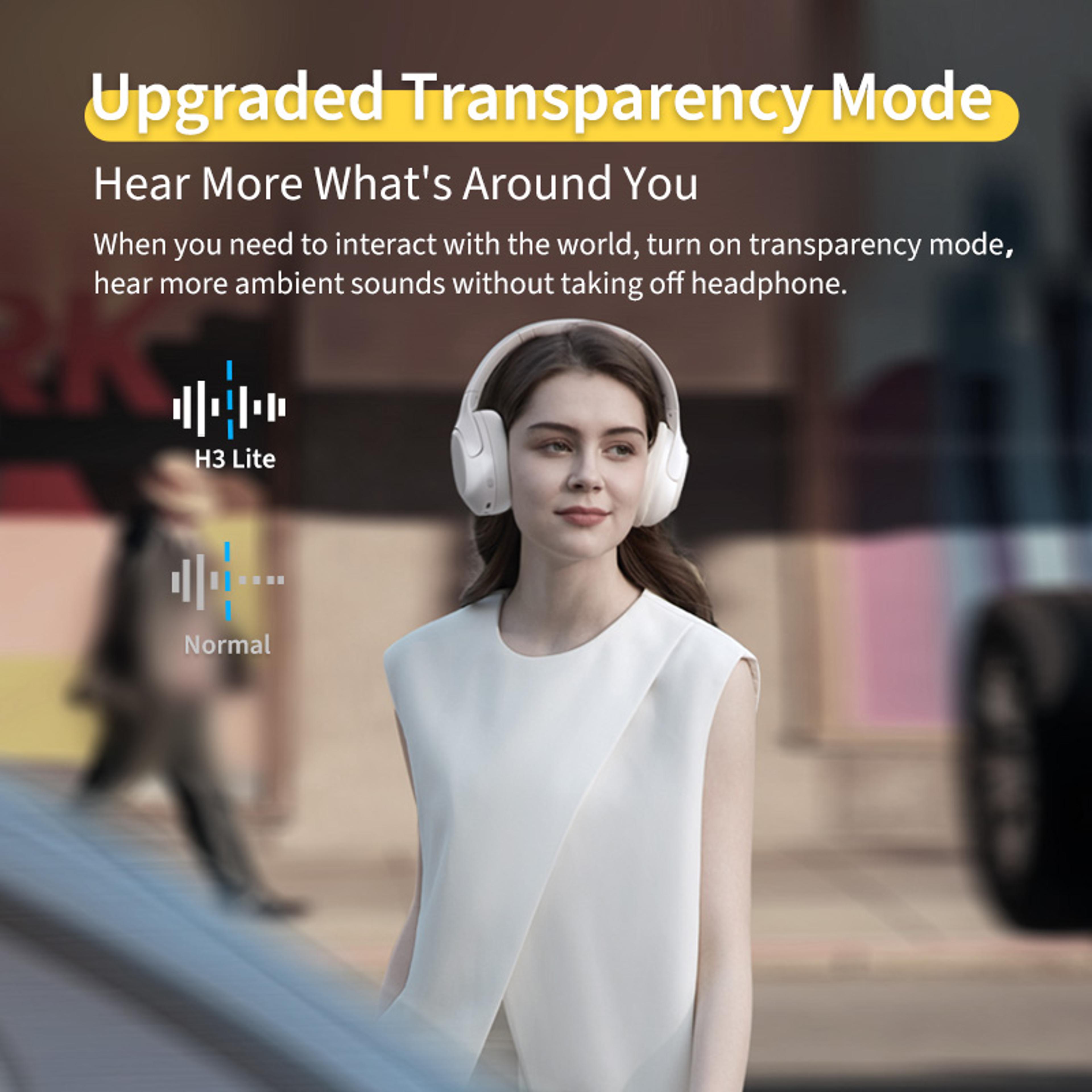 QCY Lite ANC Wireless Over Ear Bluetooth Headphones Playtime Noise Cancelling Headset 3
