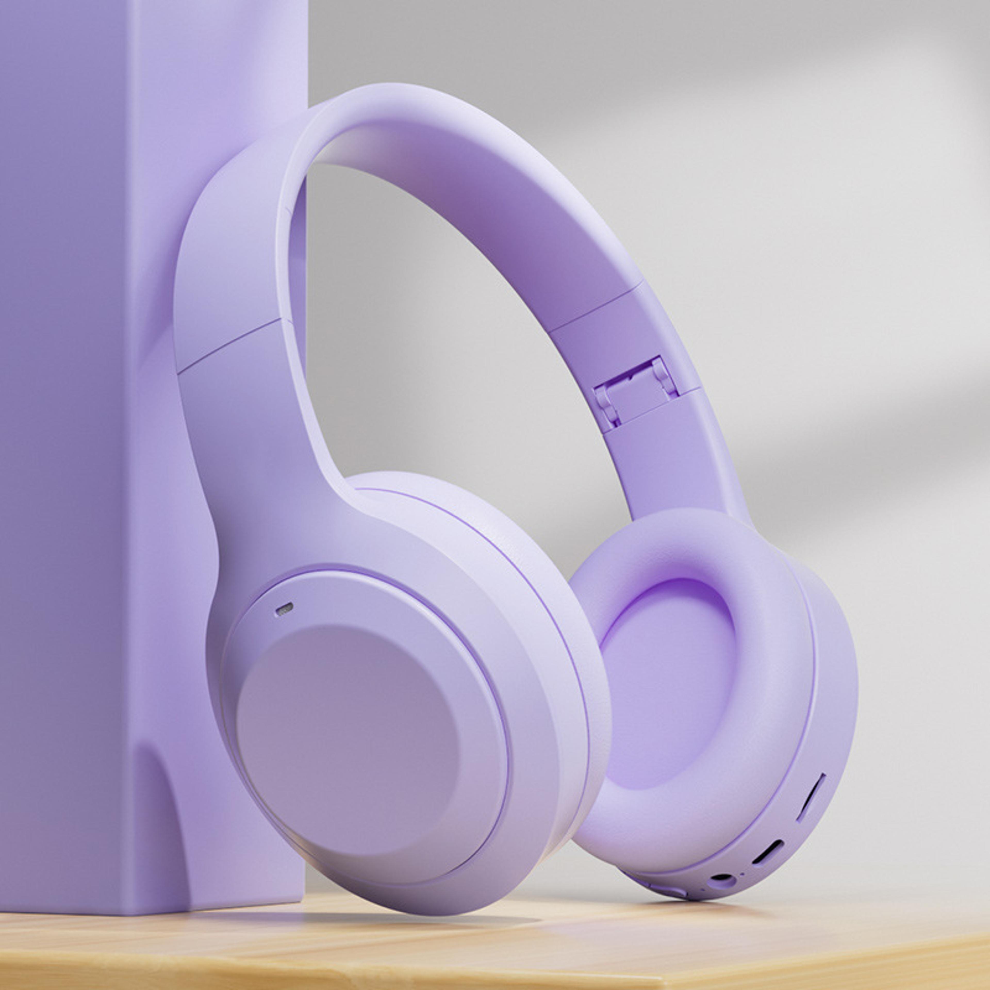 SoundMax Bluetooth Over Ear Headphones With HiFi Stereo AUX  TF Music Player 6