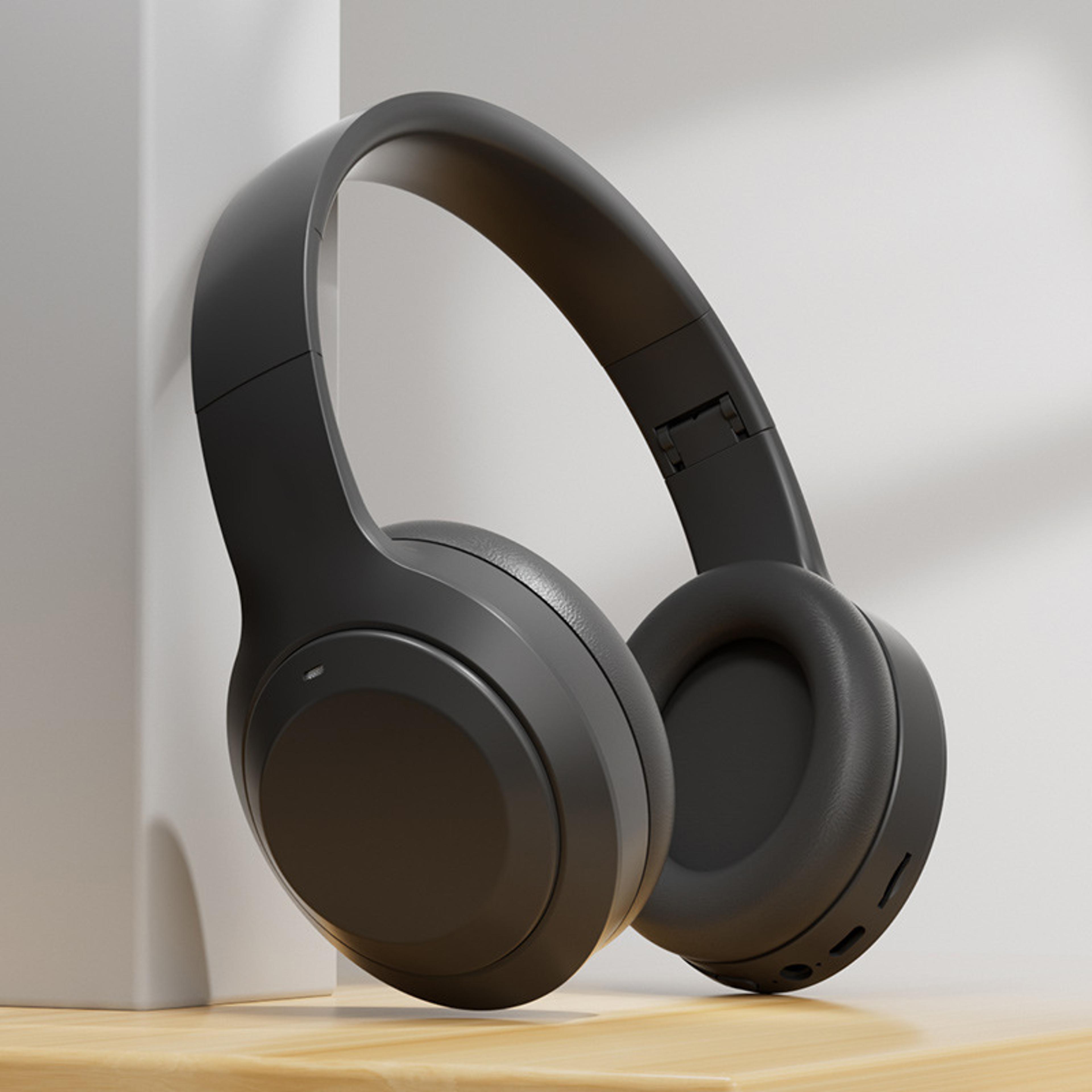 SoundMax Bluetooth Over Ear Headphones With HiFi Stereo AUX  TF Music Player 8