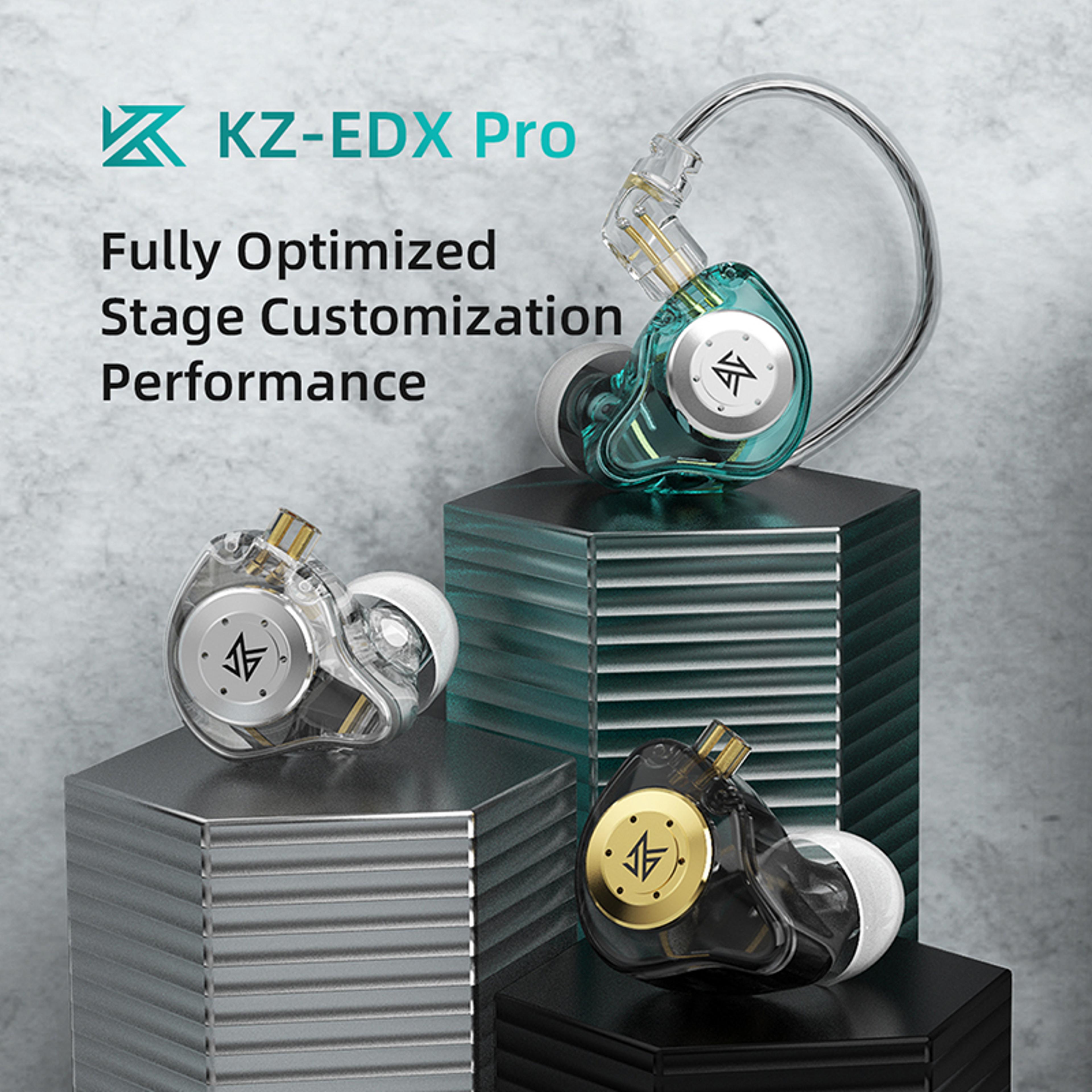 KZ EDX Pro HiFi Bass In Ear Monitor Earphones With Noise Isolation  Detachable Cable 5