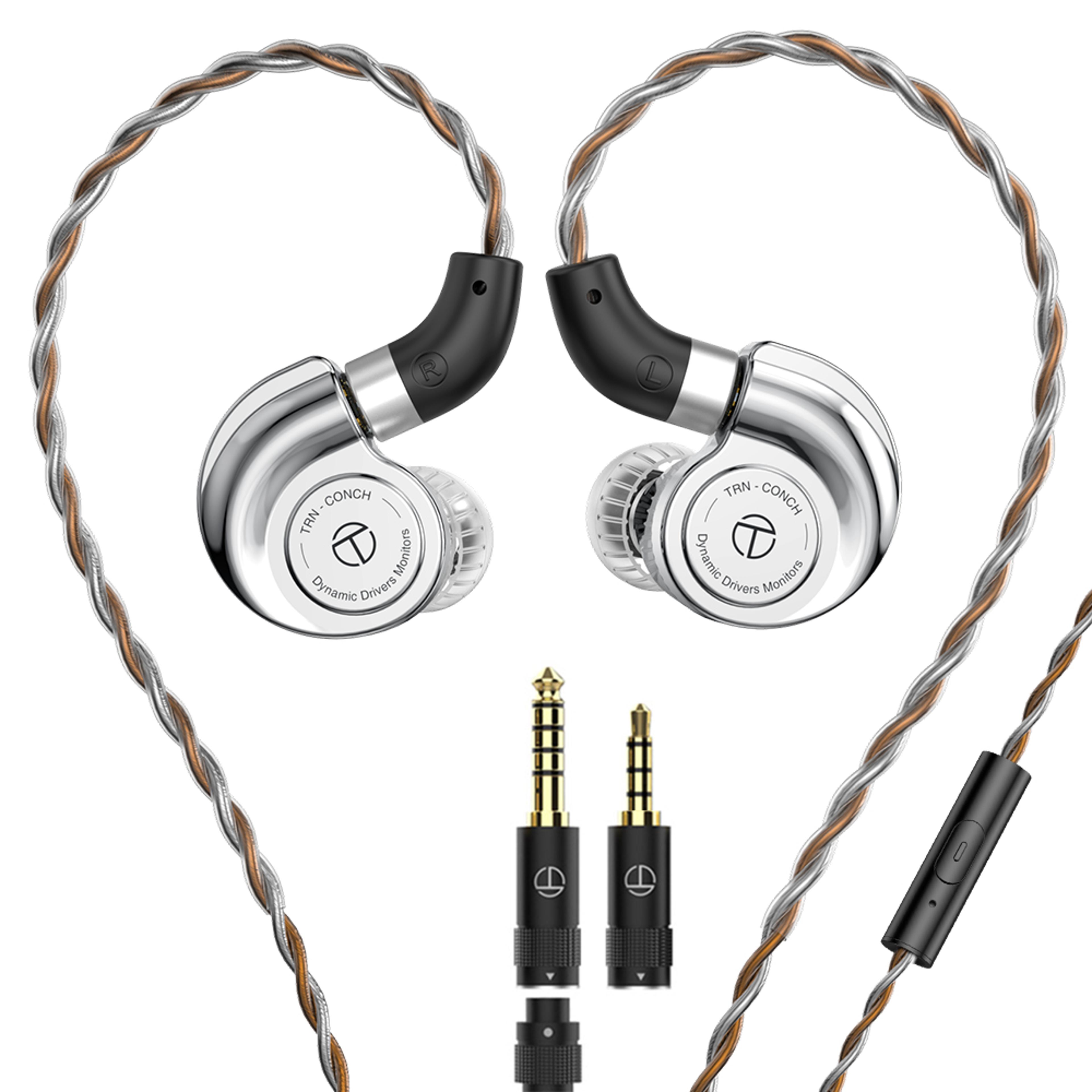 TRN Conch HiFi In Ear Monitors With DLC Dynamic Driver  Custom Tuning Filters 7