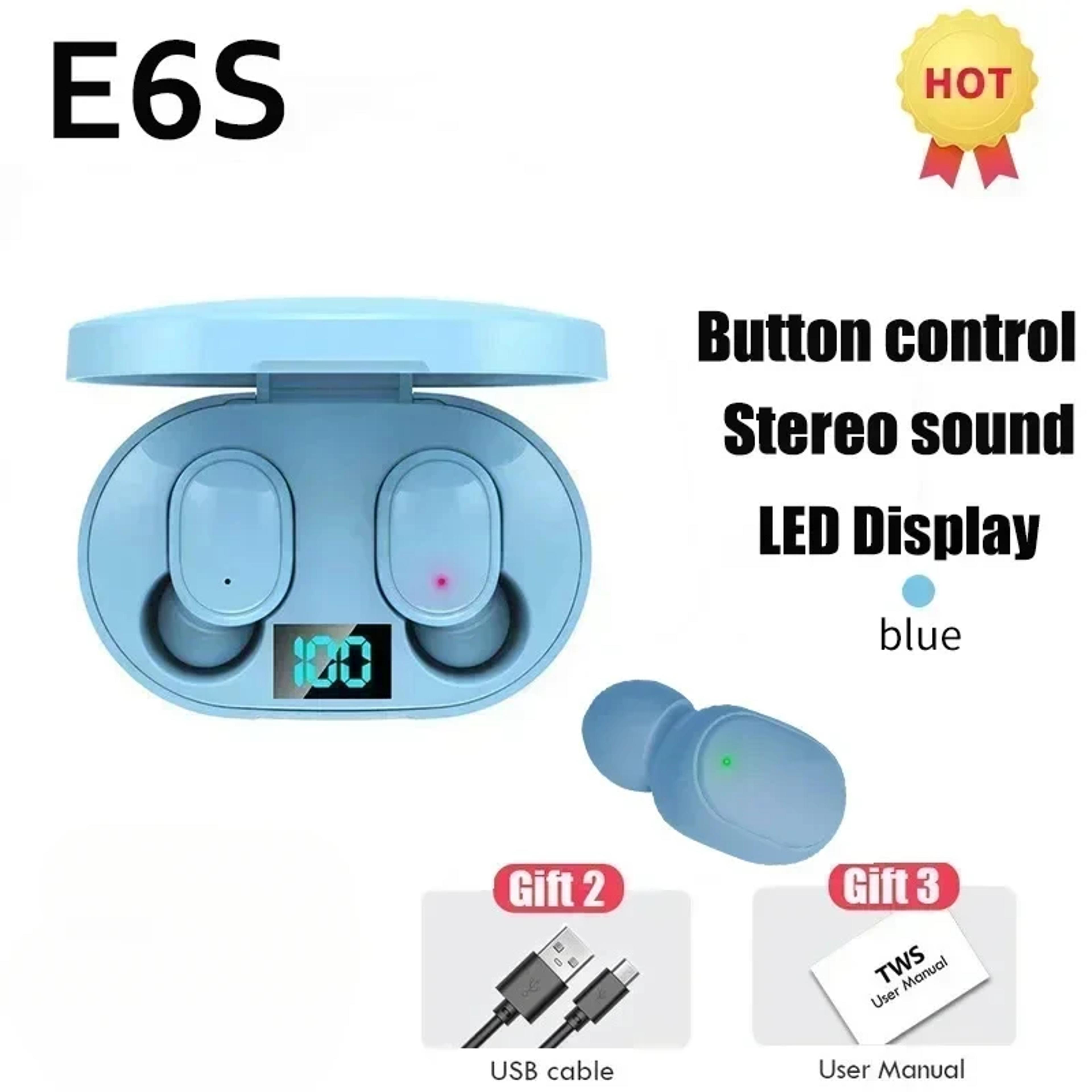 True Wireless Bluetooth Earbuds With Noise Cancellation  LED Power Display 3