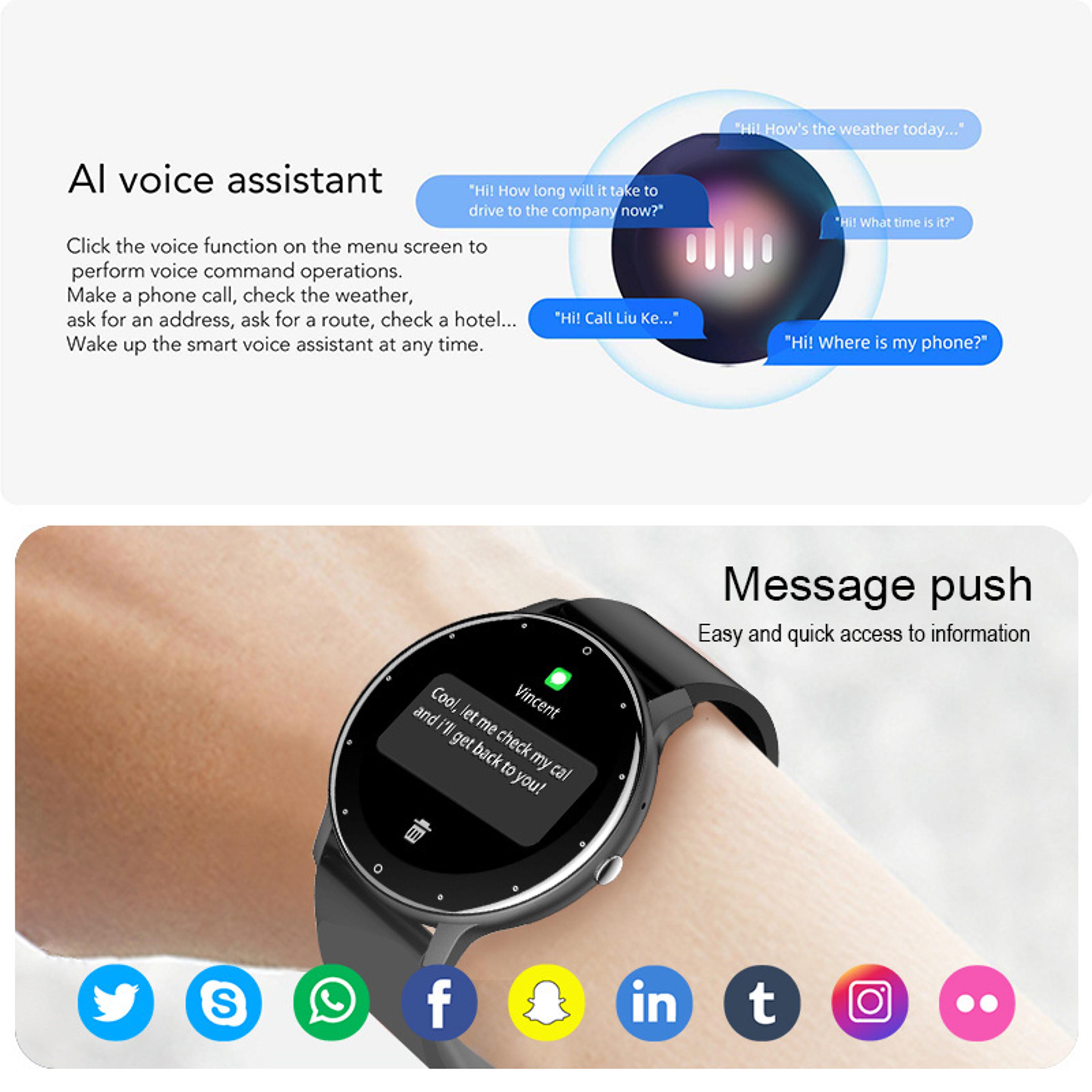 LIGE Bluetooth Call Smart Fitness Watch For Android  IOS 4