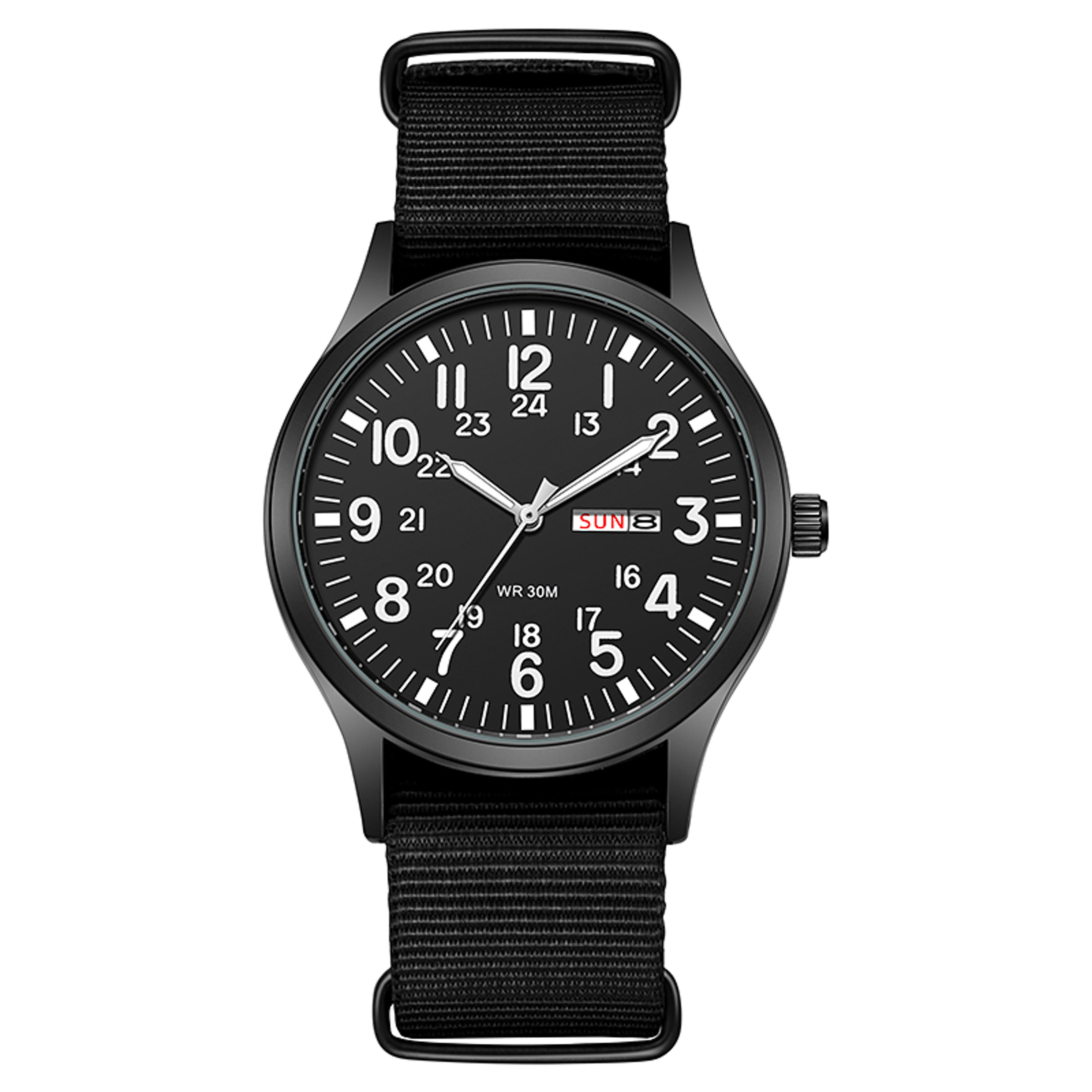 Ranger Field Watch With Quartz Watch Movement  Durable Nylon Strap Watch 8