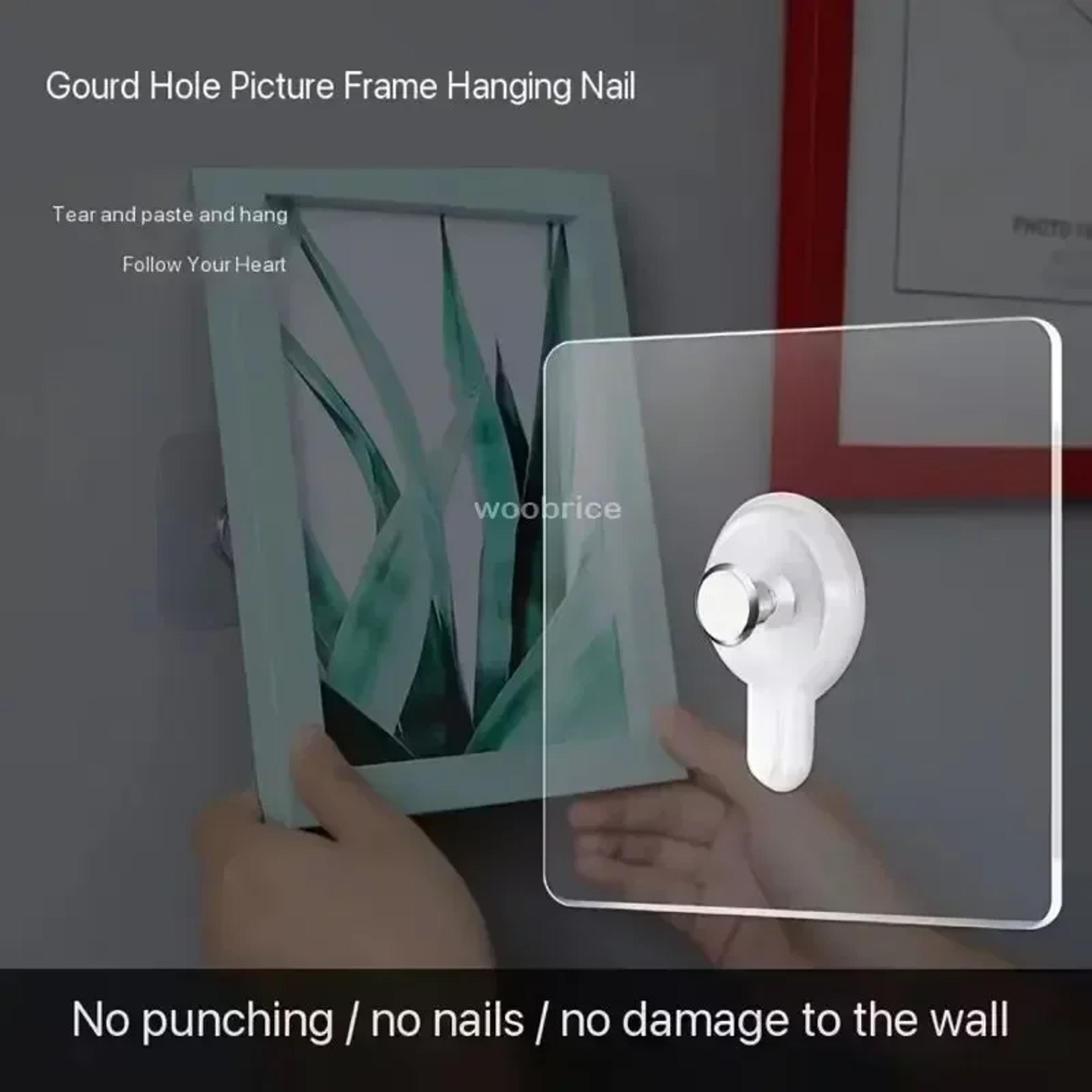 Multi Purpose Self Adhesive Wall Hooks For Photo Frames Door Hanging  Kitchen Storage 3