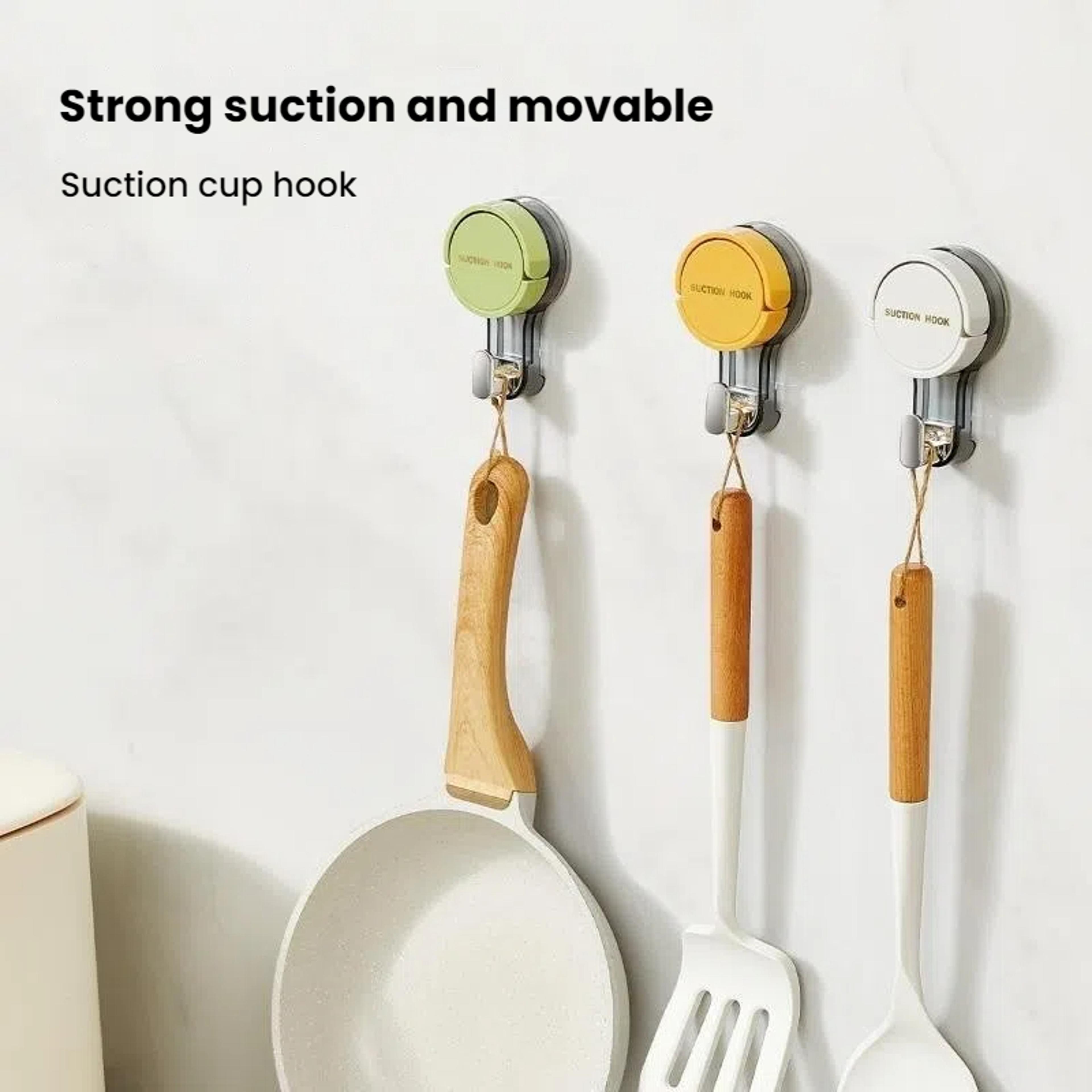 Ultra Strong Suction Hooks For Bathroom  Kitchen No Drill Vacuum Hooks Wall Organizer 2