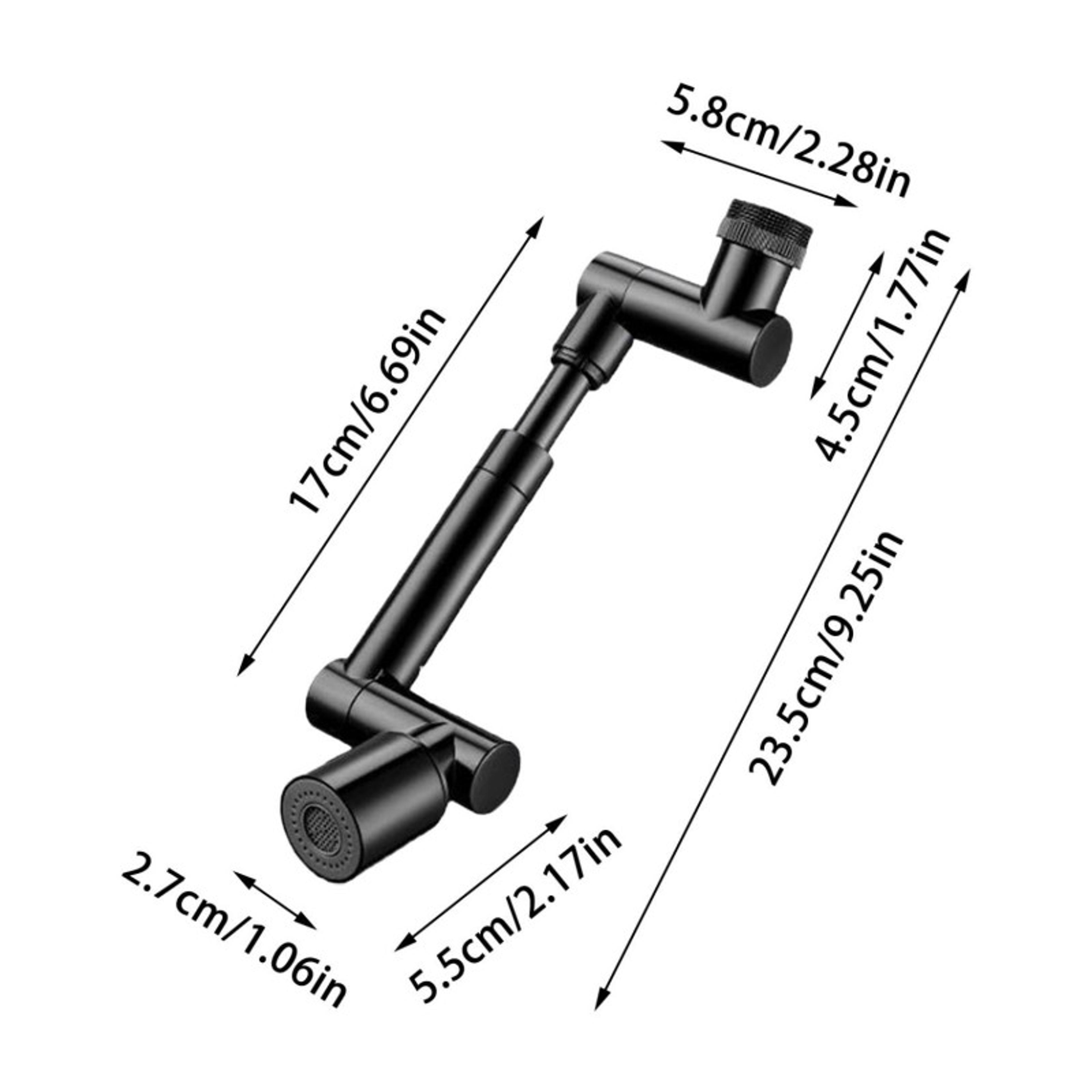 Rotating Faucet Extender With Dual Spray Mode Universal Sink Aerator 4