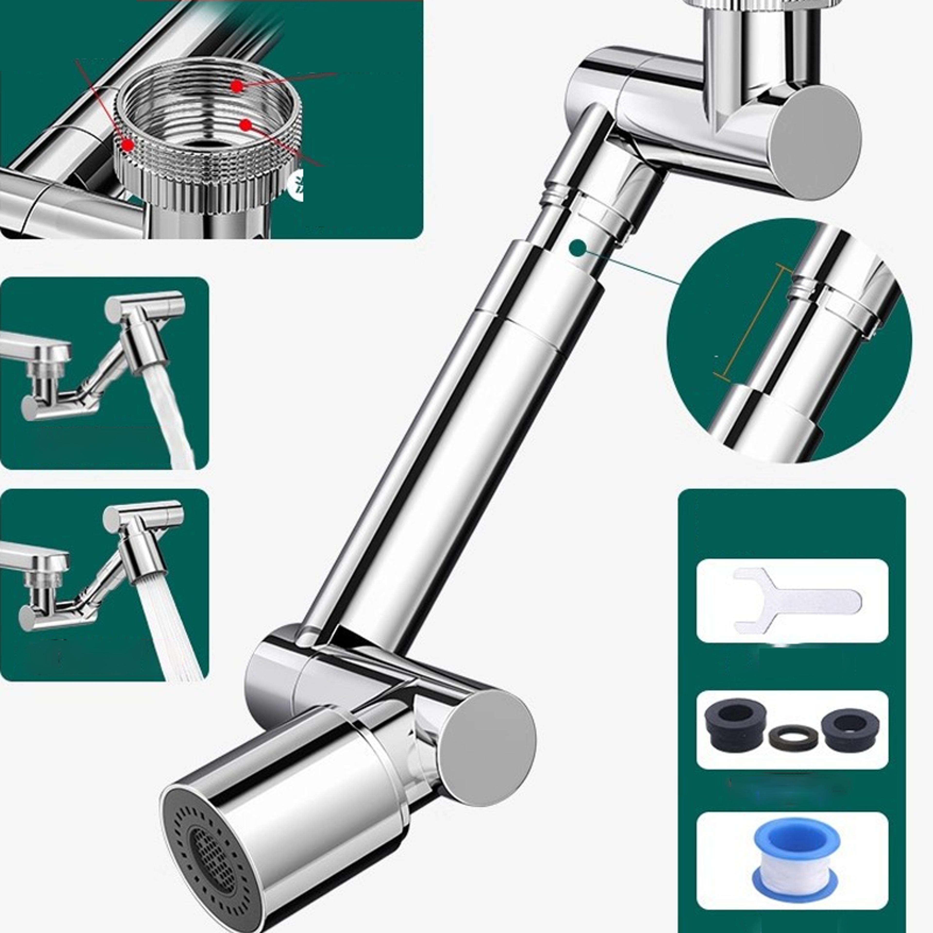 Rotating Faucet Extender With Dual Spray Mode Universal Sink Aerator 6