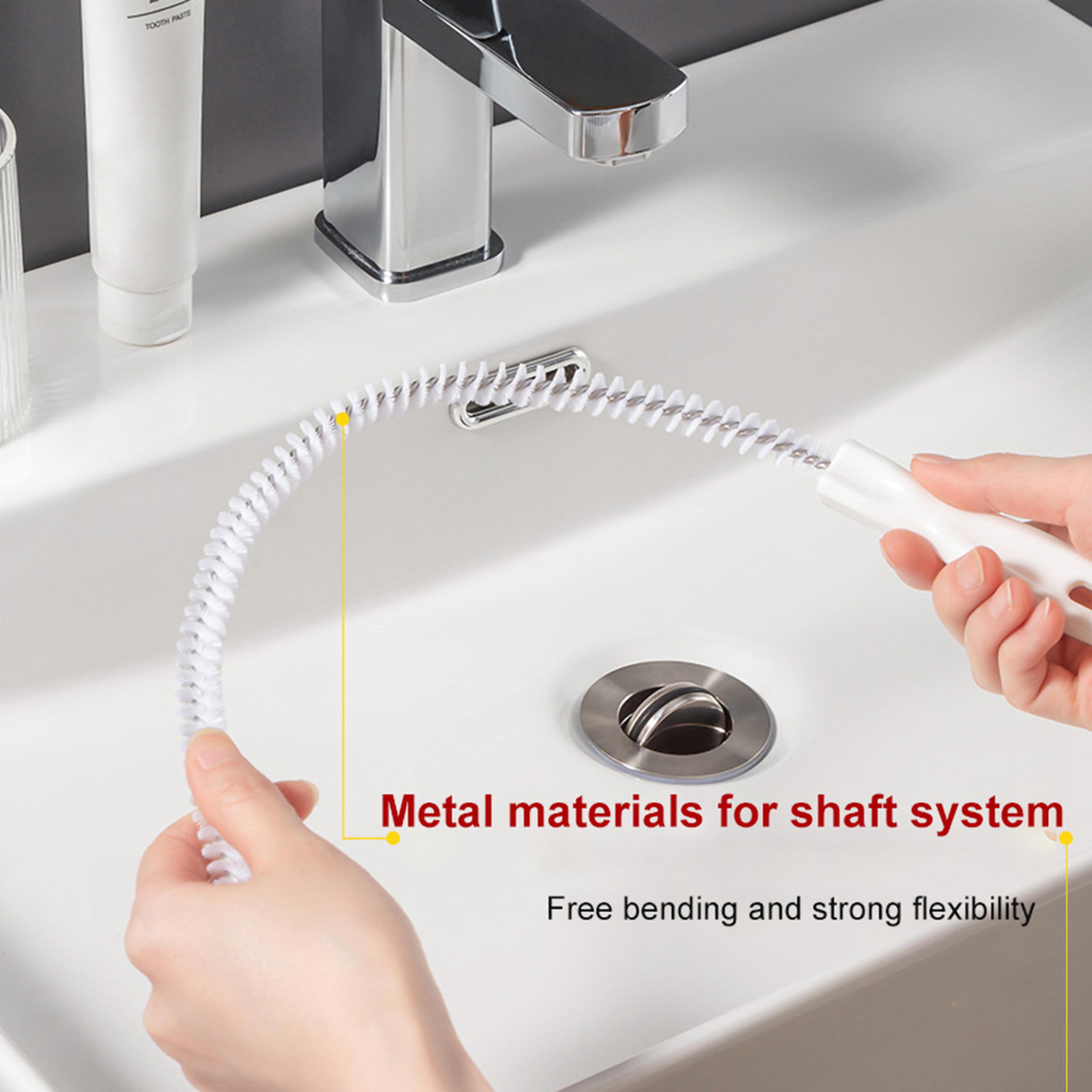 Flexible Drain Cleaning Brush For Sink Shower  Pipe Hair Clog Removal Tool 2