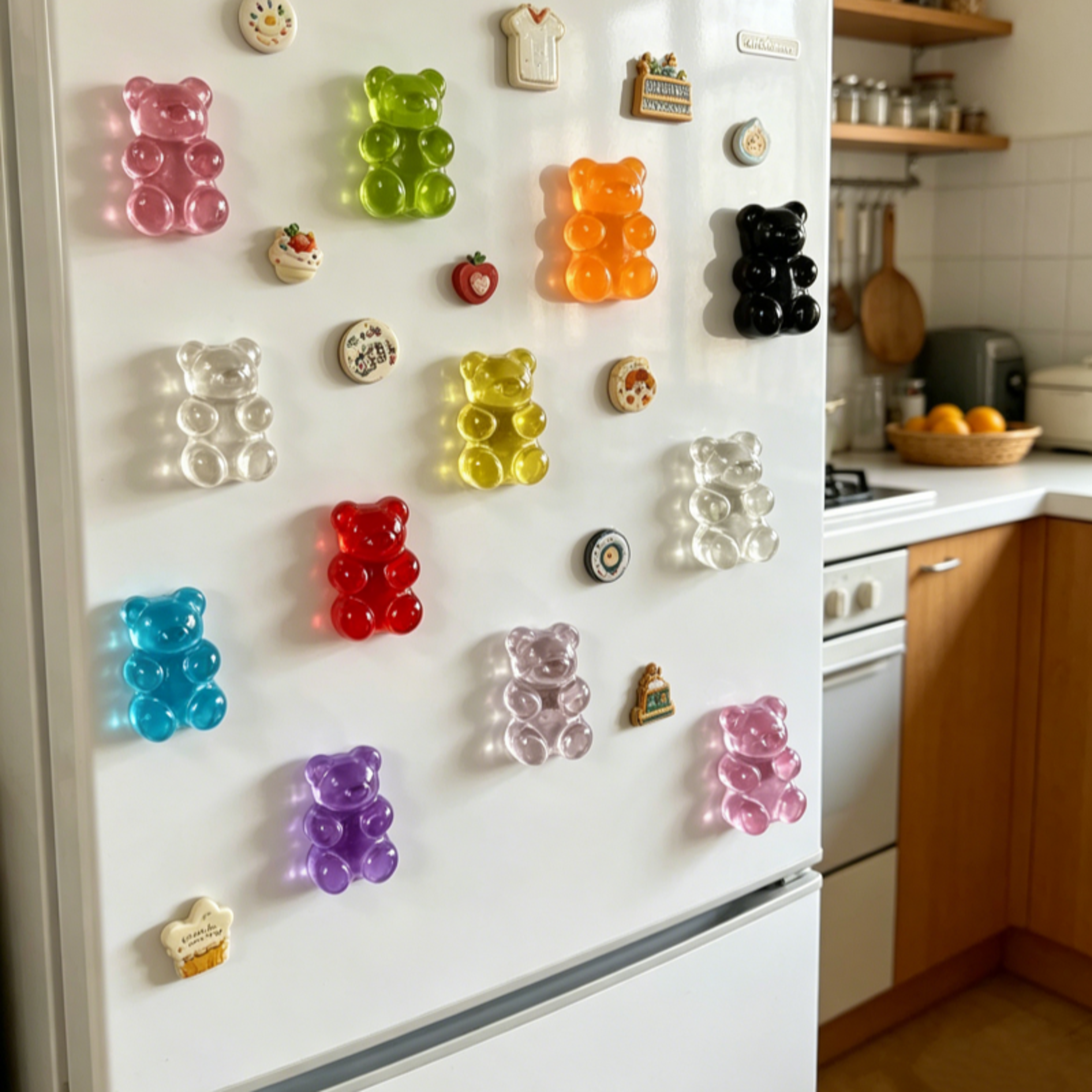 Cute Bear Refrigerator Magnets Set For Photos Notes  Whiteboards 0