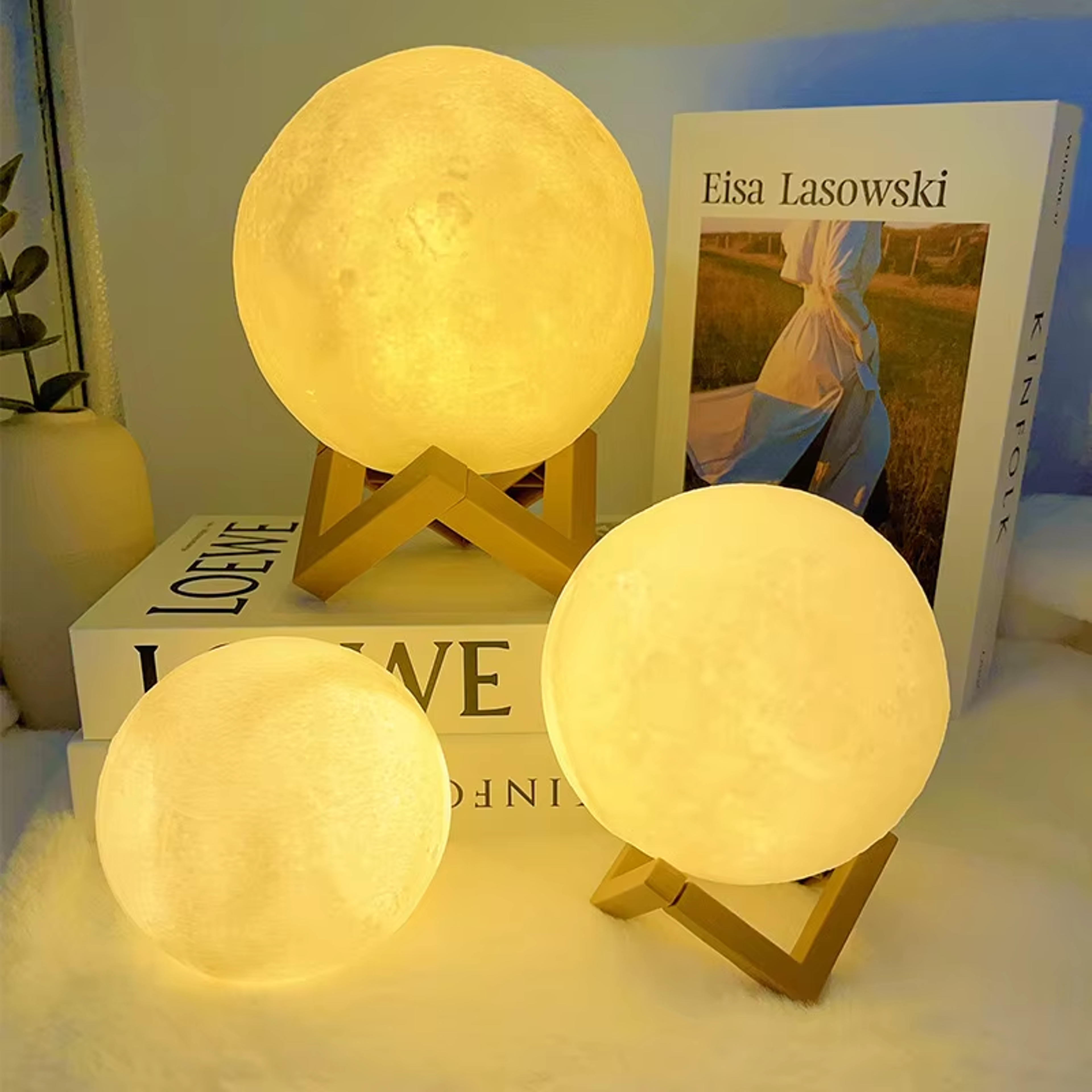 Celestial LED Moon Lamp Galaxy Moon Night Light For Kids Bedroom Decor  Gifts 2