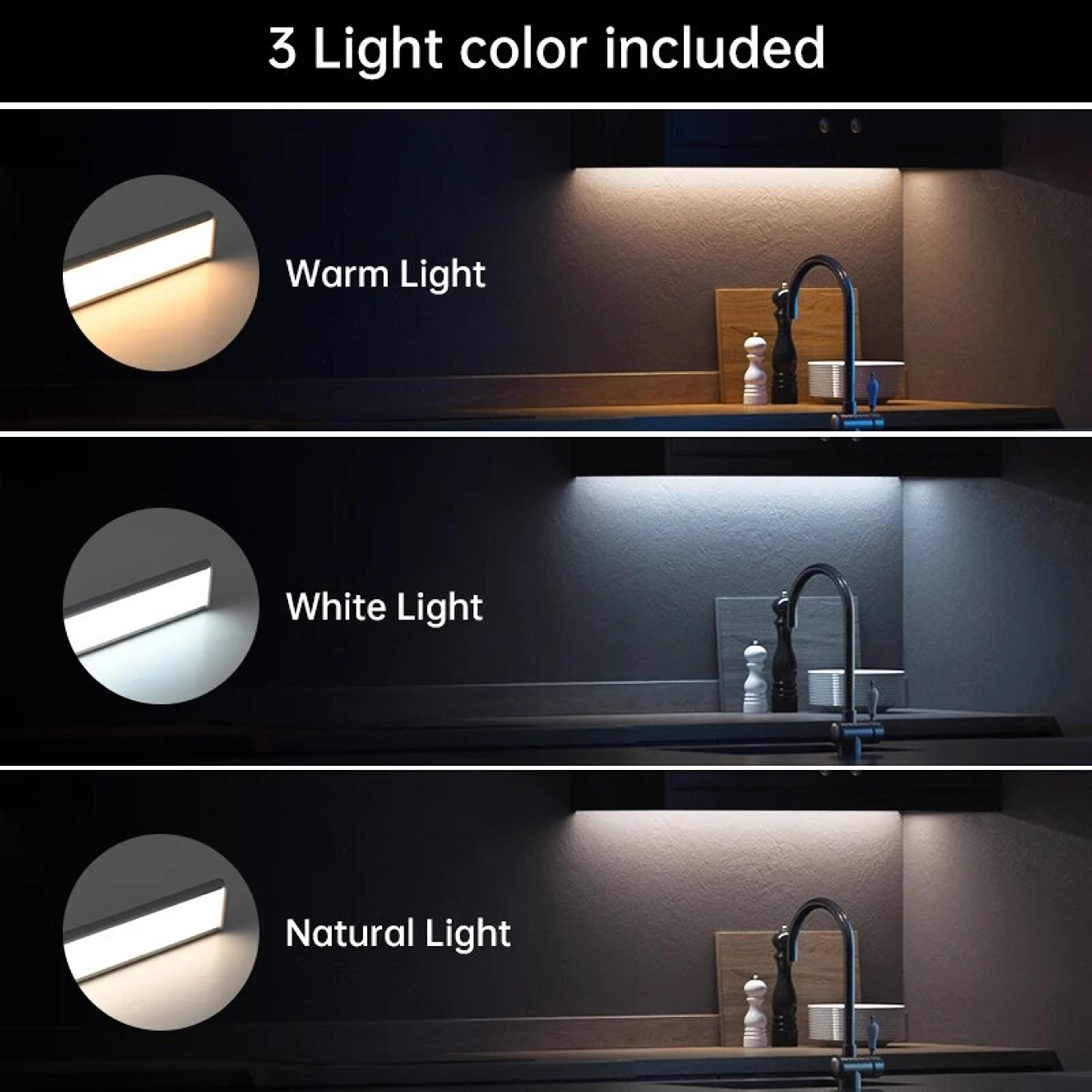 Wireless LED Motion Sensor Light USB Rechargeable Under Cabinet Lighting For Kitchen Closet  Wardro 2
