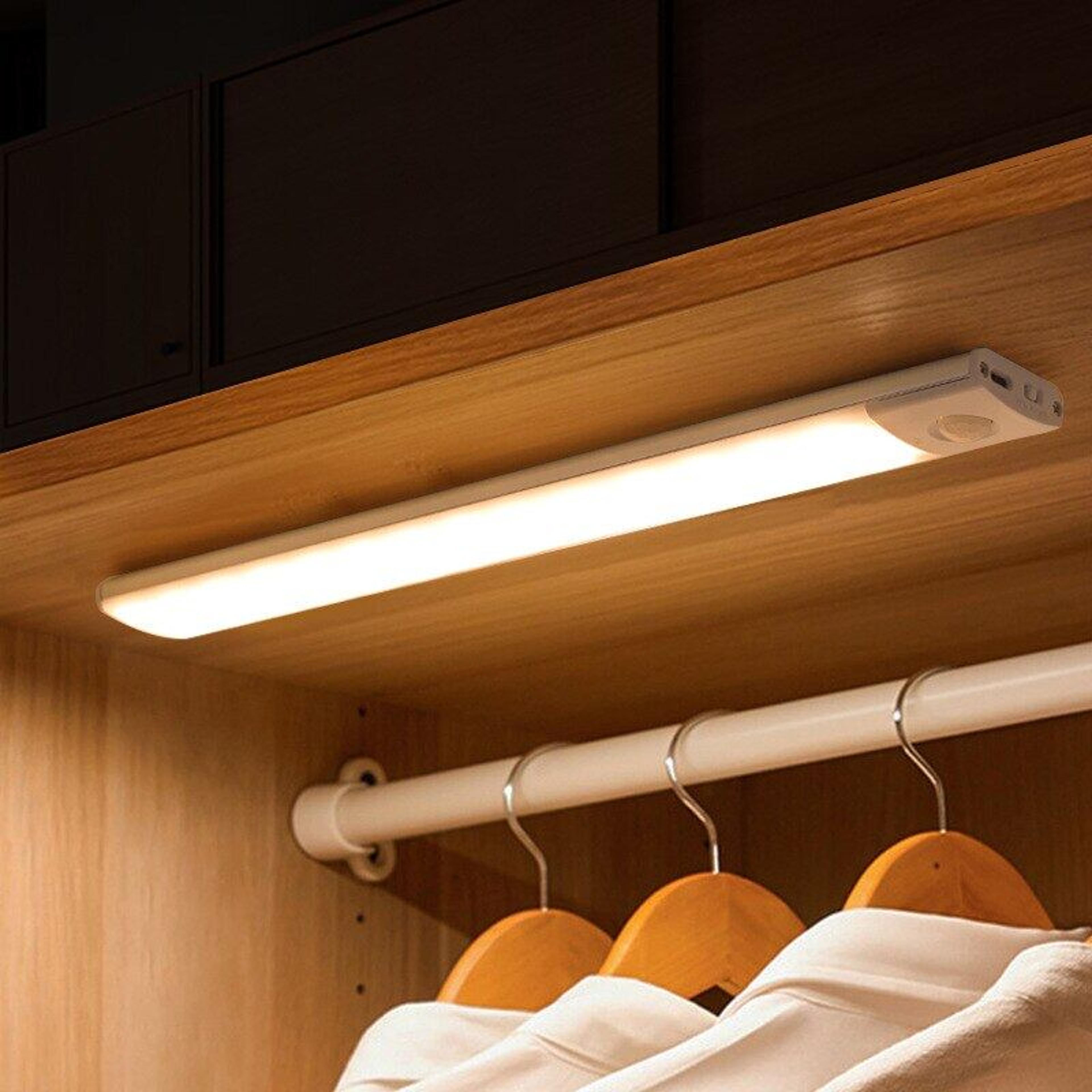 Smart Motion Sensor Light USB Rechargeable LED Cabinet Light For Kitchen Closet  Wardrobe 0
