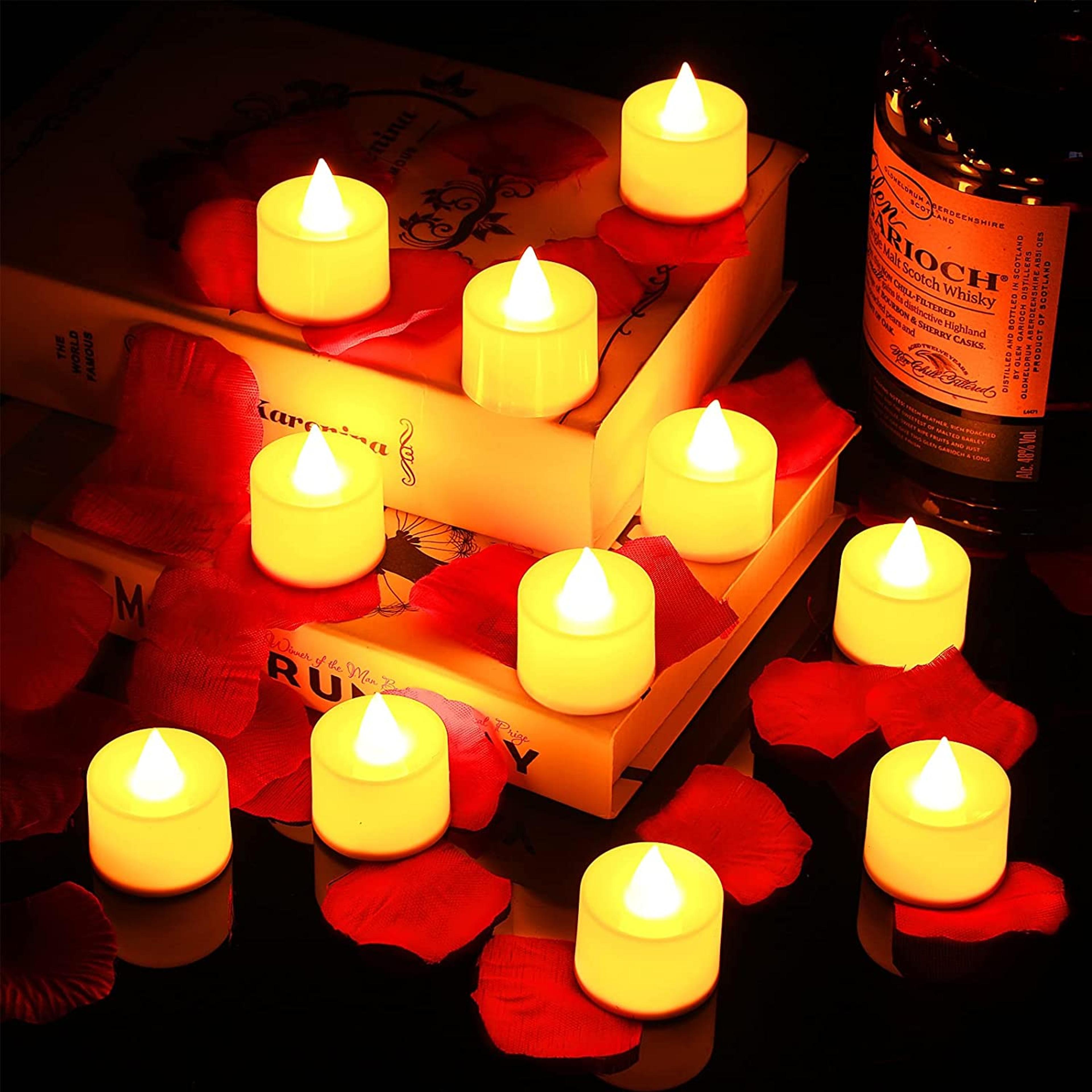 Flameless LED Candles Battery Operated Tea Lights For Wedding Party  Home Decor 1