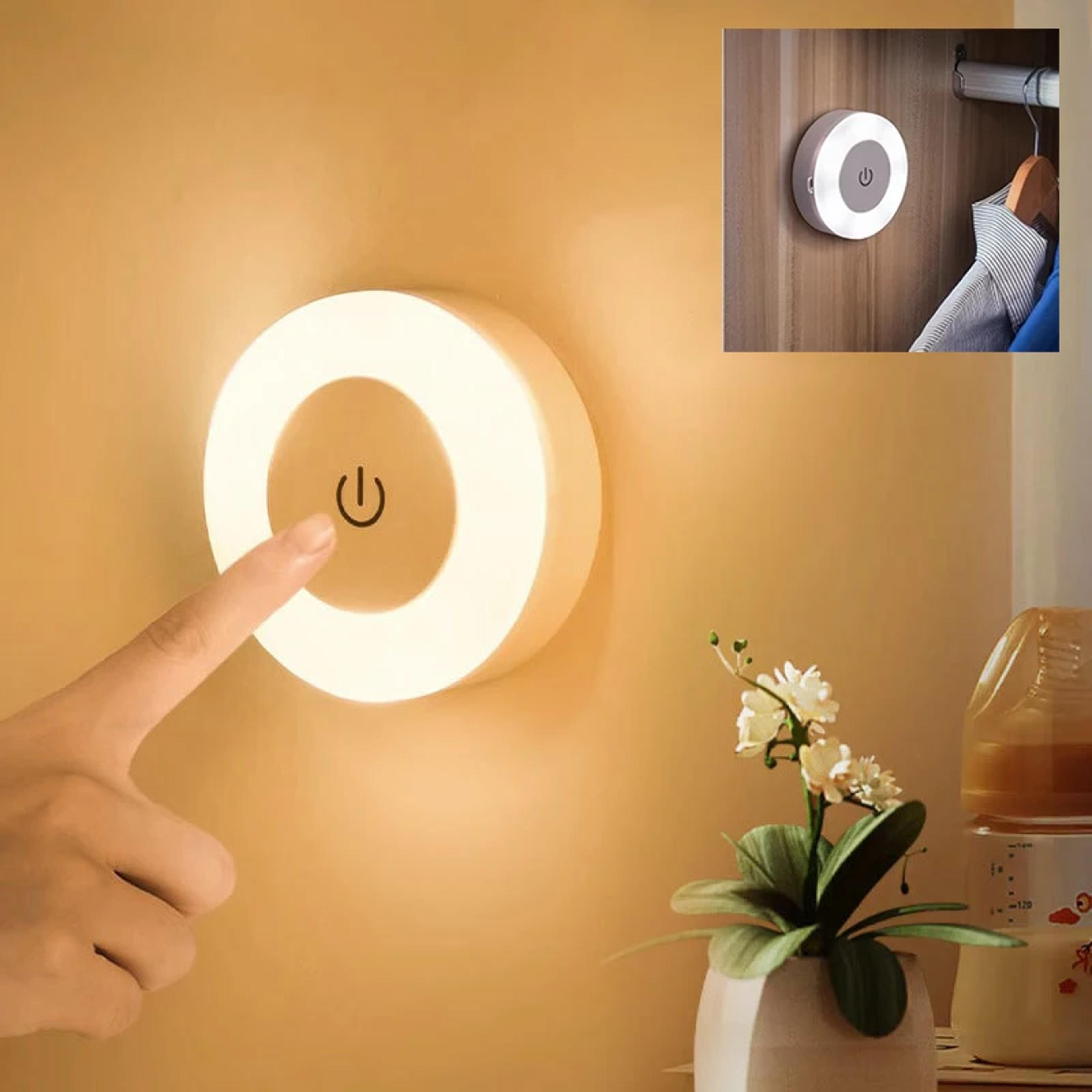 Portable USB Rechargeable Night Light Wireless LED Bedside Lamp For Bedroom Living Room Decor 1