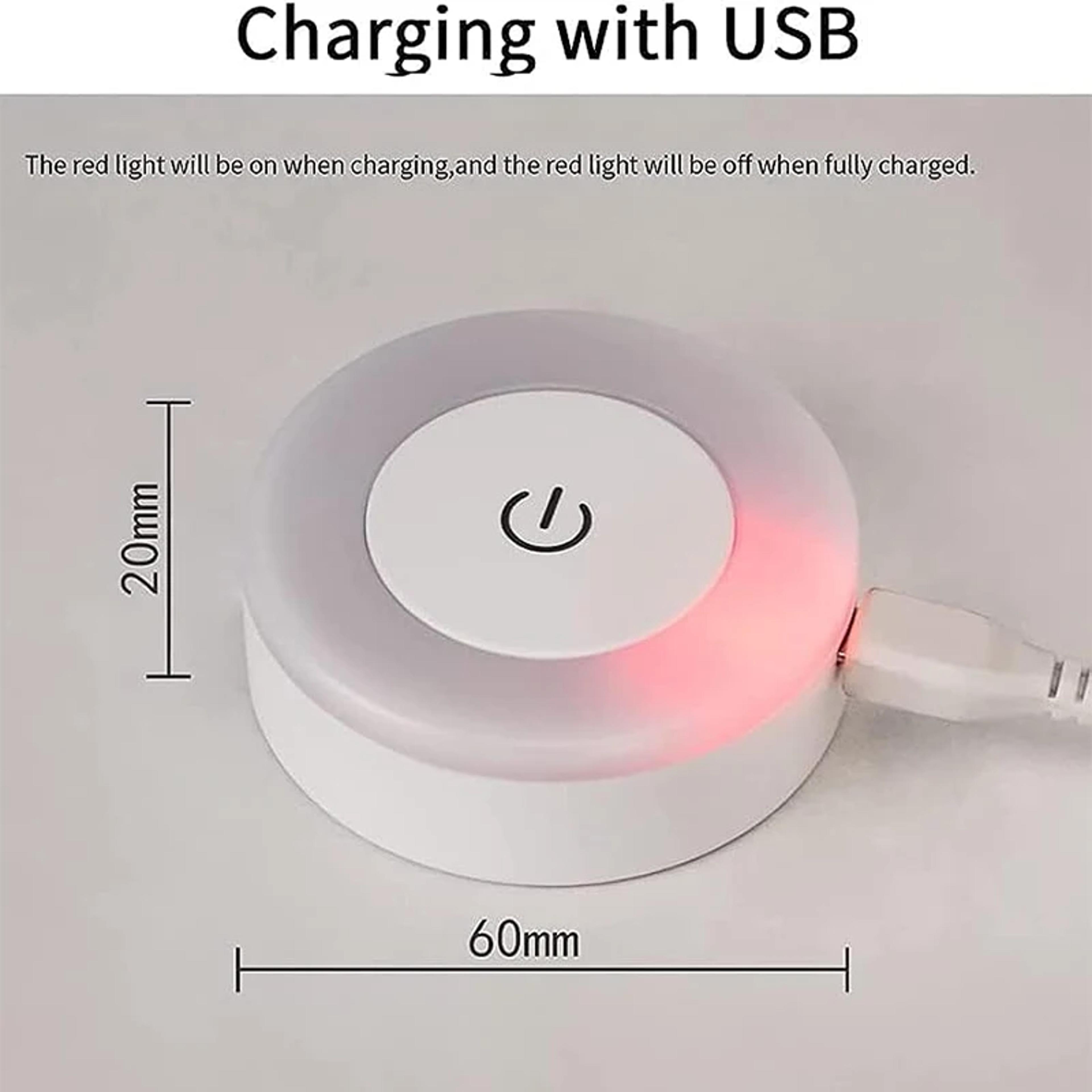 Portable USB Rechargeable Night Light Wireless LED Bedside Lamp For Bedroom Living Room Decor 3