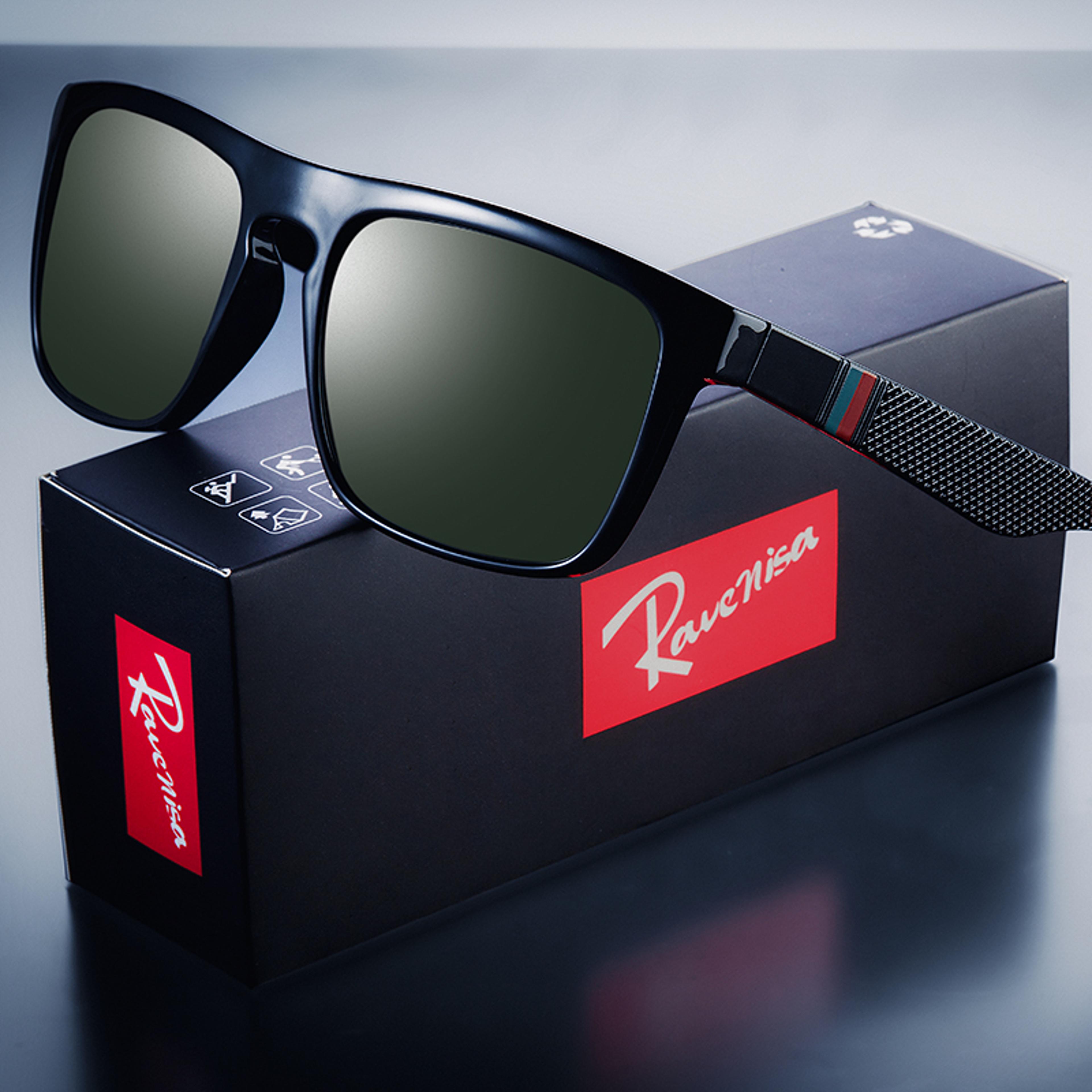 Vintage Square Polarized Sunglasses Retro Driving Eyewear For Men  Women 5