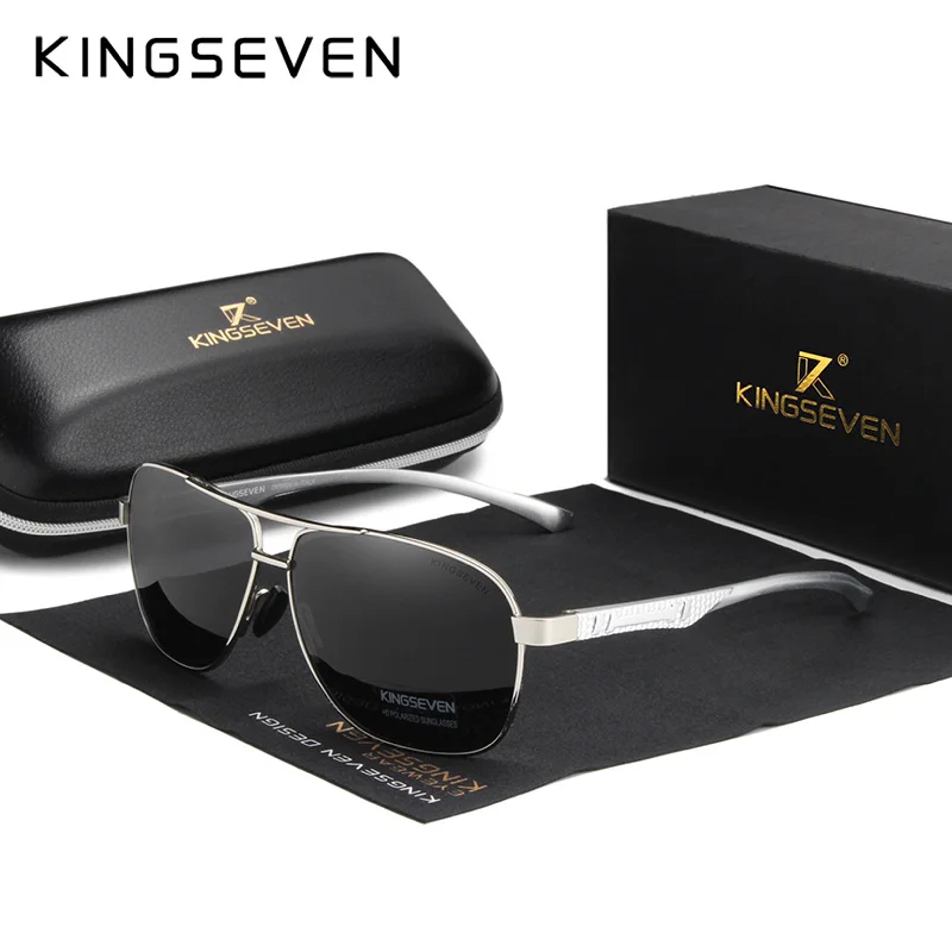 KINGSEVEN Polarized Sunglasses Photochromic Pilot Aluminum Frame Eyewear 8