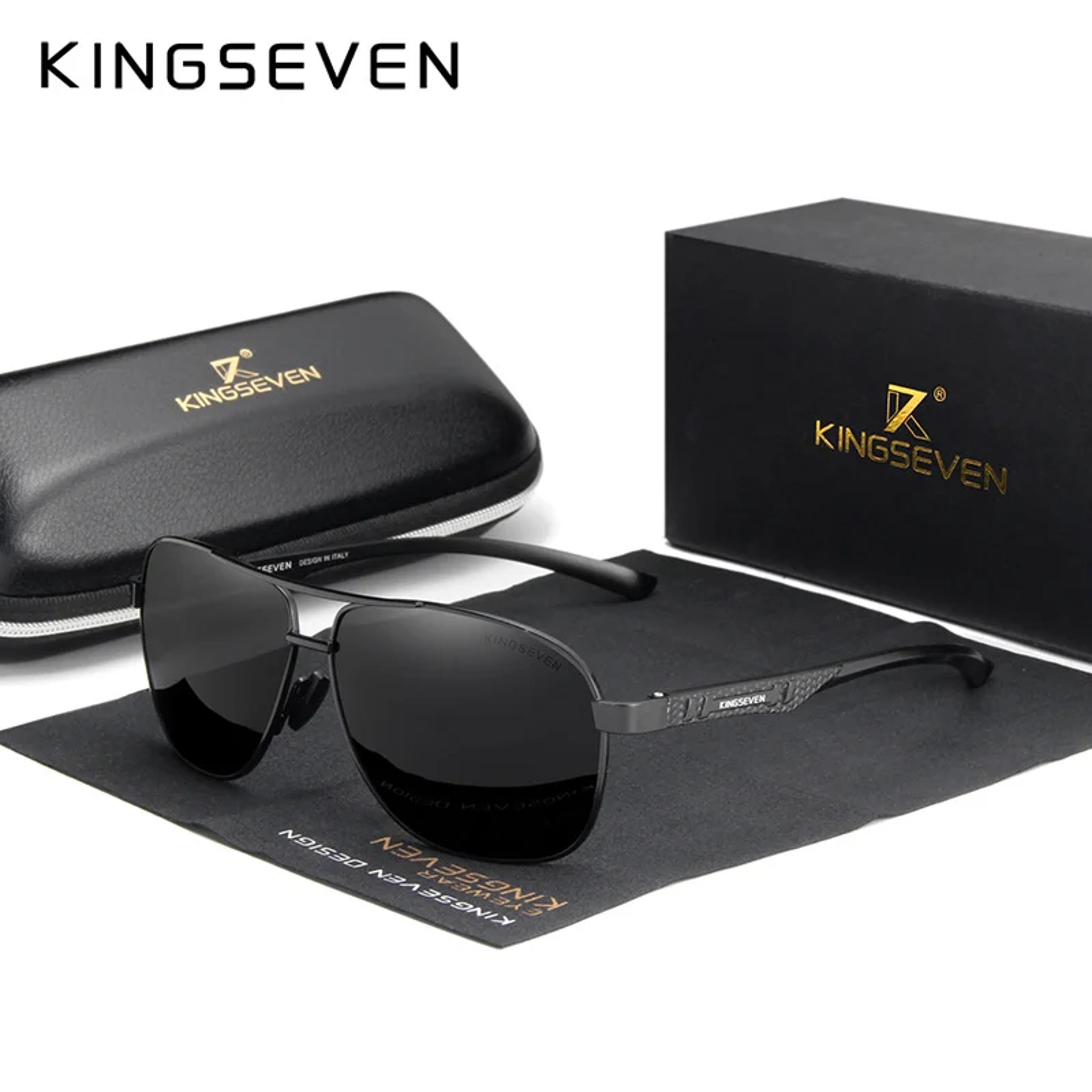 KINGSEVEN Polarized Sunglasses Photochromic Pilot Aluminum Frame Eyewear 7
