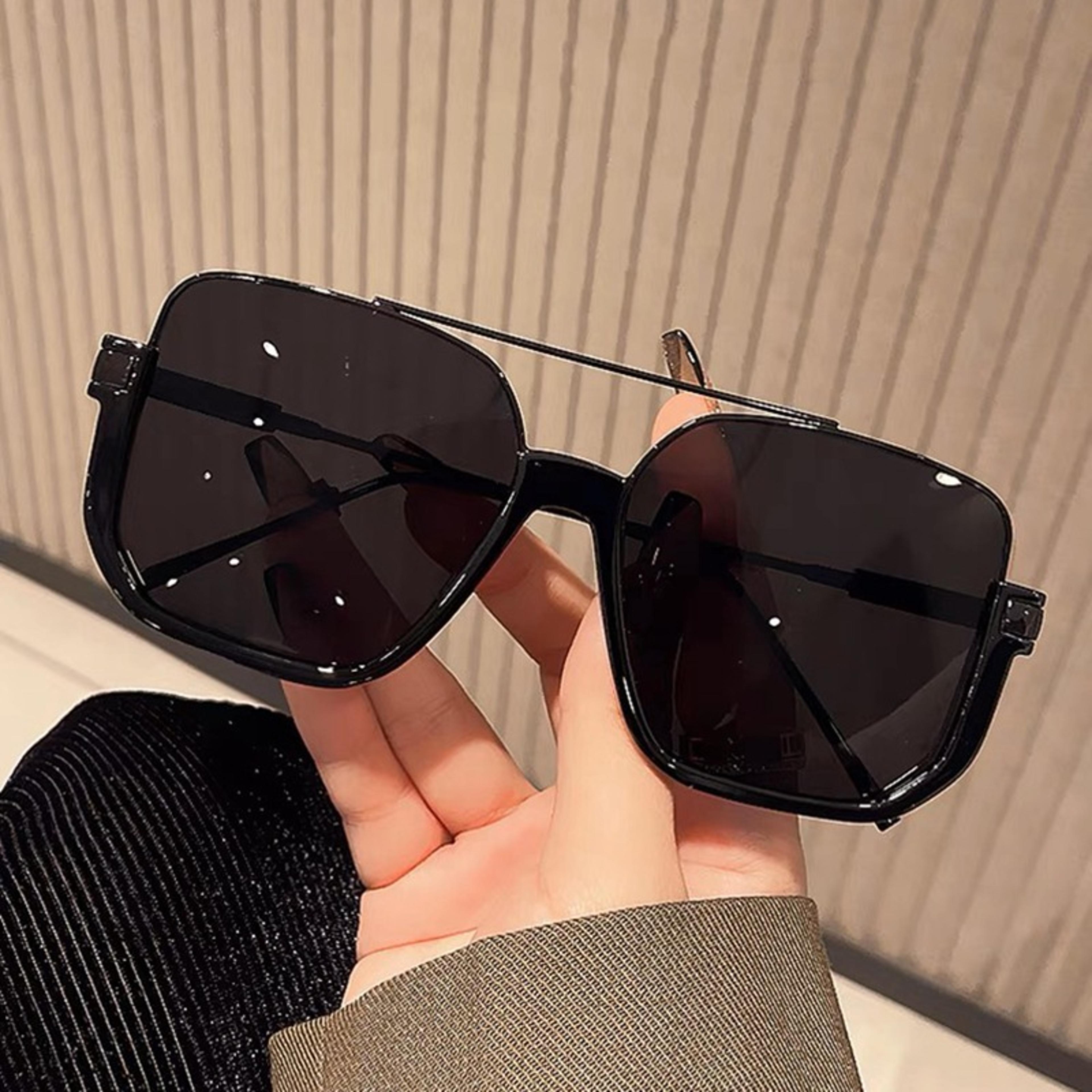 Half Frame Sunglasses For Men  Women Double Bridge Fashion Shades 5