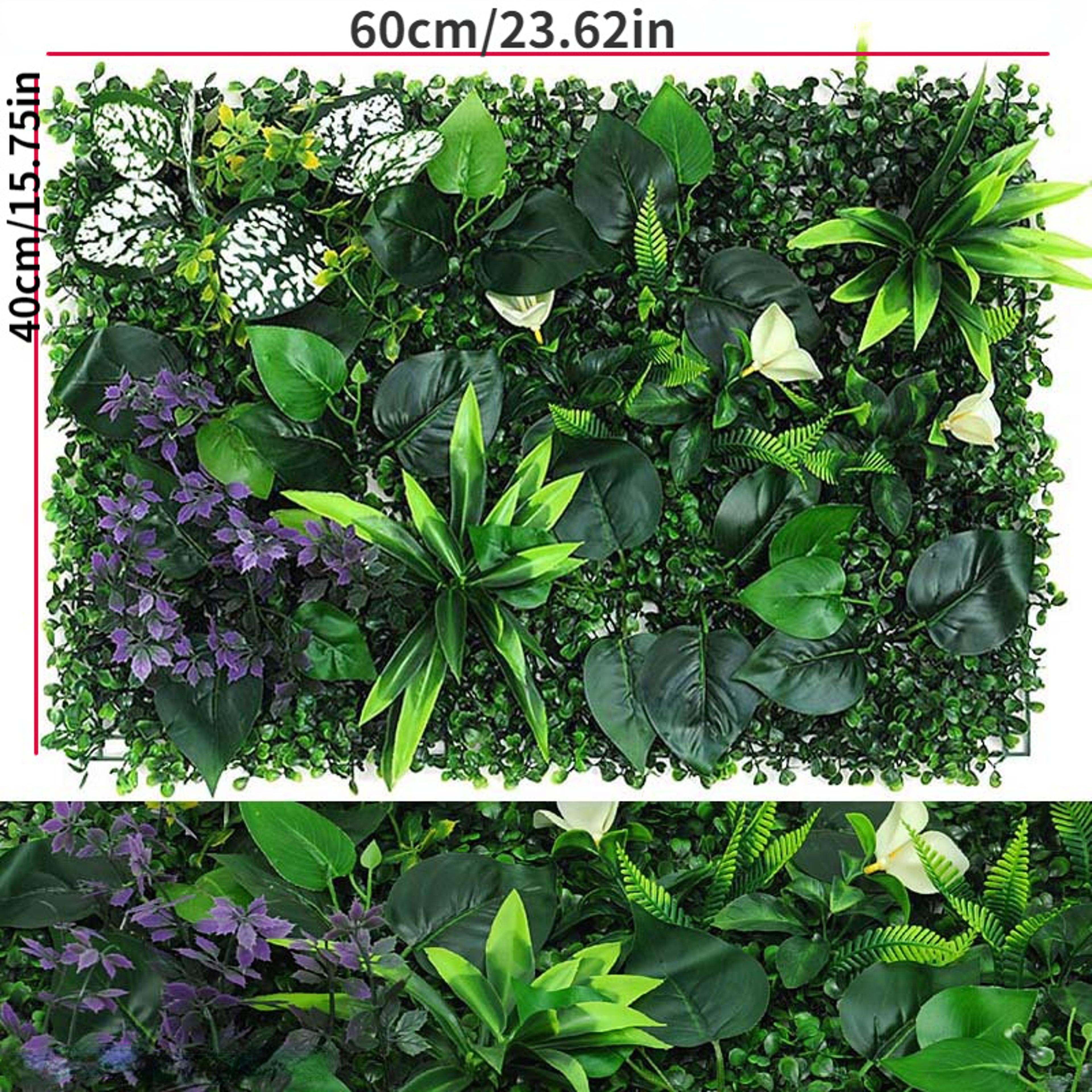 Lush Artificial Grass Wall Boxwood Hedge Panels For Indoor  Outdoor Green Wall Decor 8