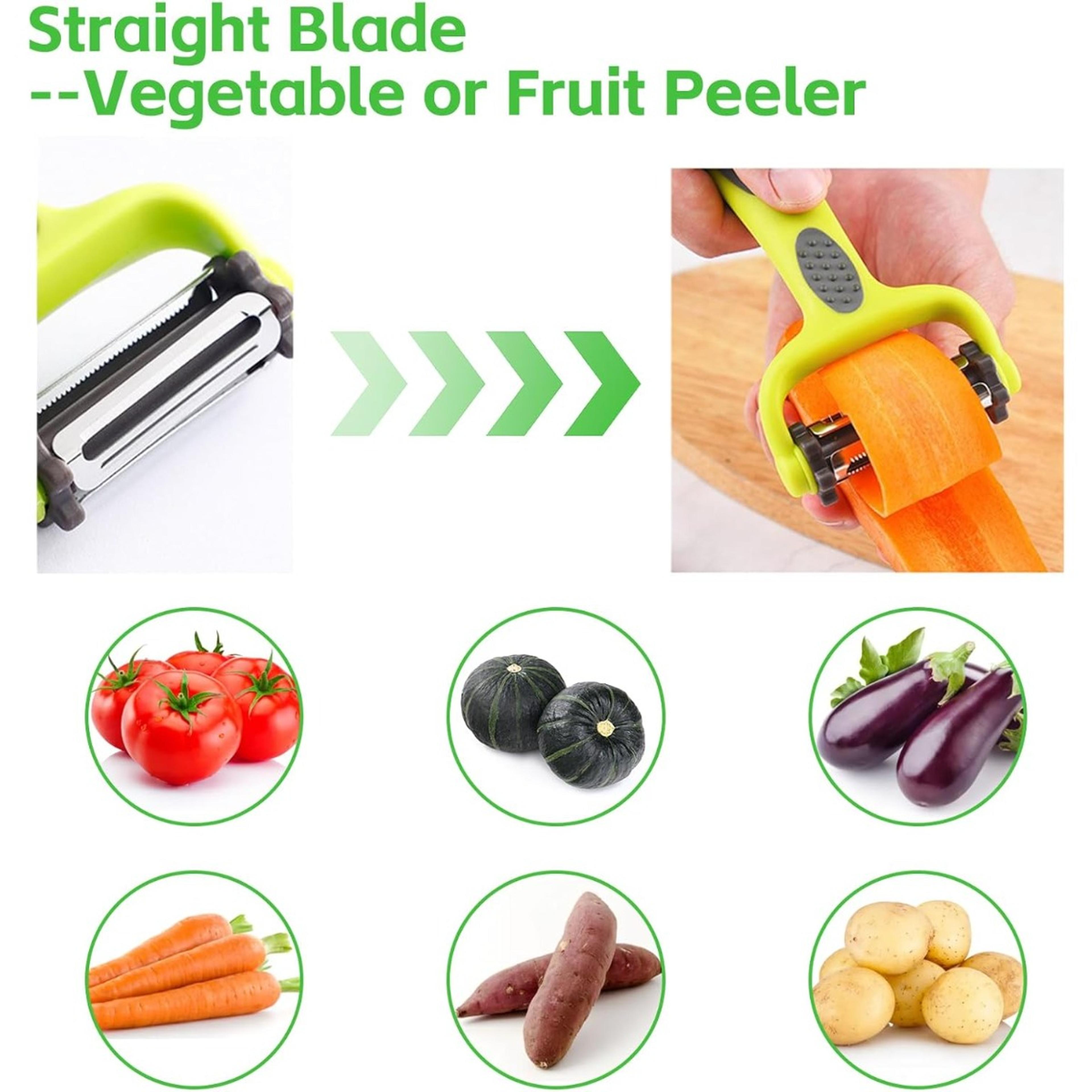 Multifunction Vegetable Peeler With Julienne And Serrated Blades 3