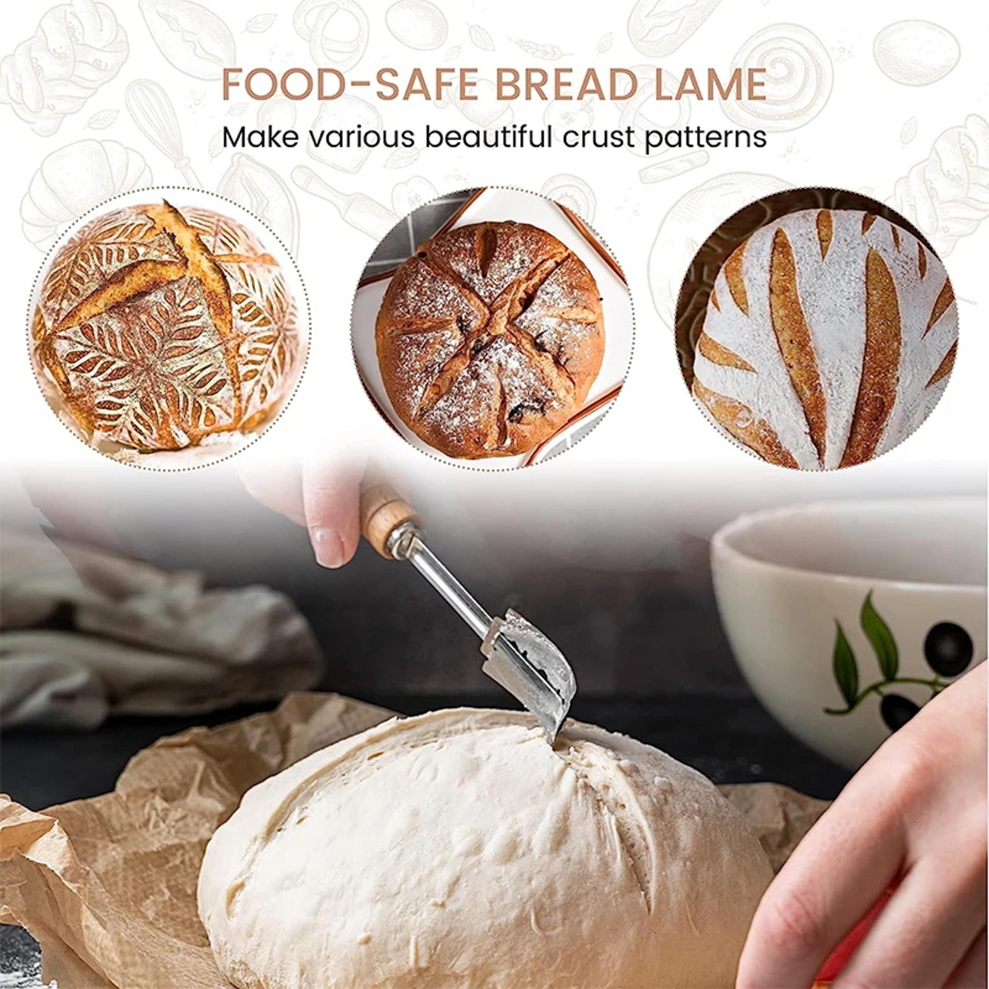 Danish Dough Whisk With Wooden Handle Stainless Steel Sourdough Whisk For Bread Baking 5