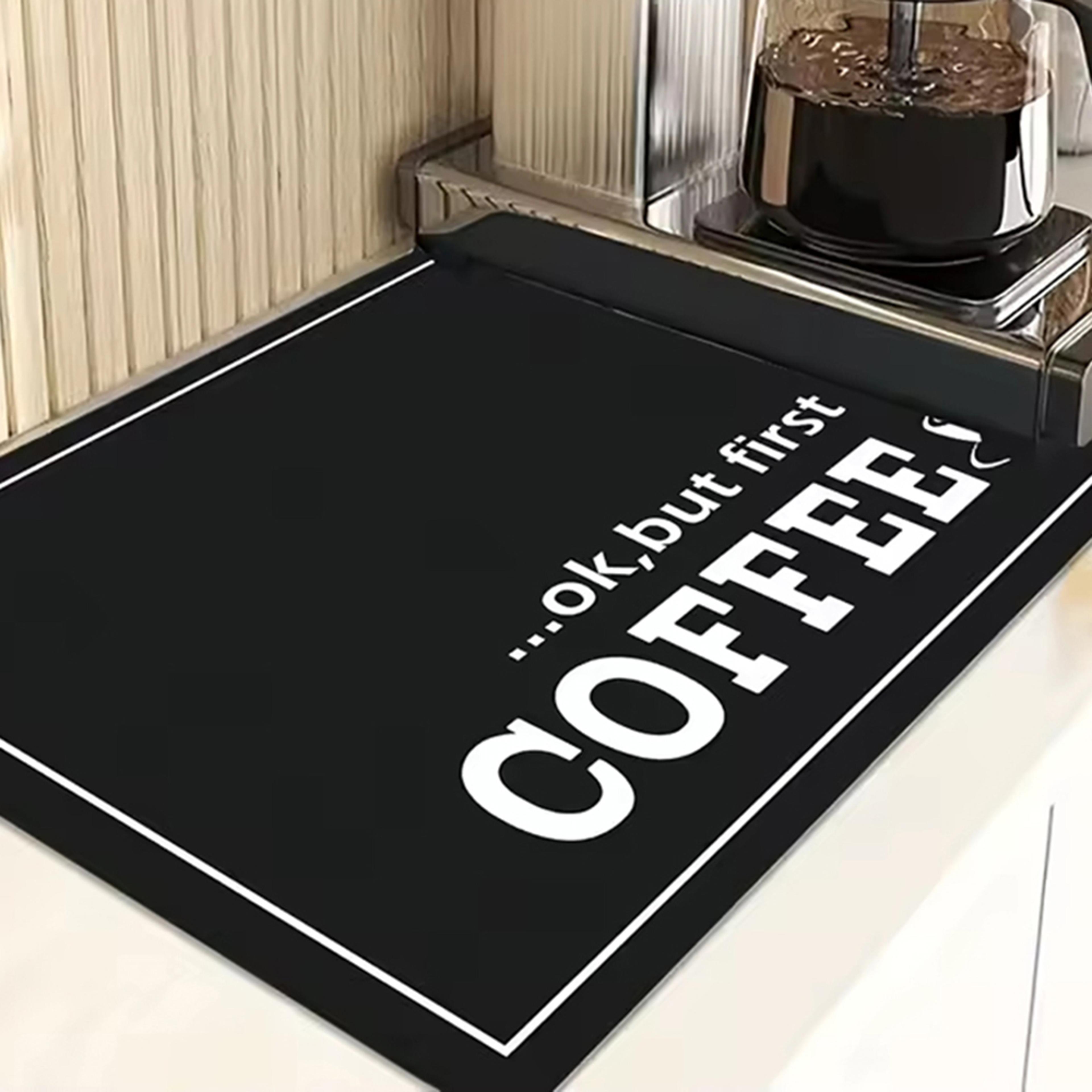 Modern Coffee Machine Mat Absorbent Coffee Bar Drying Mat For Kitchen Counter 0
