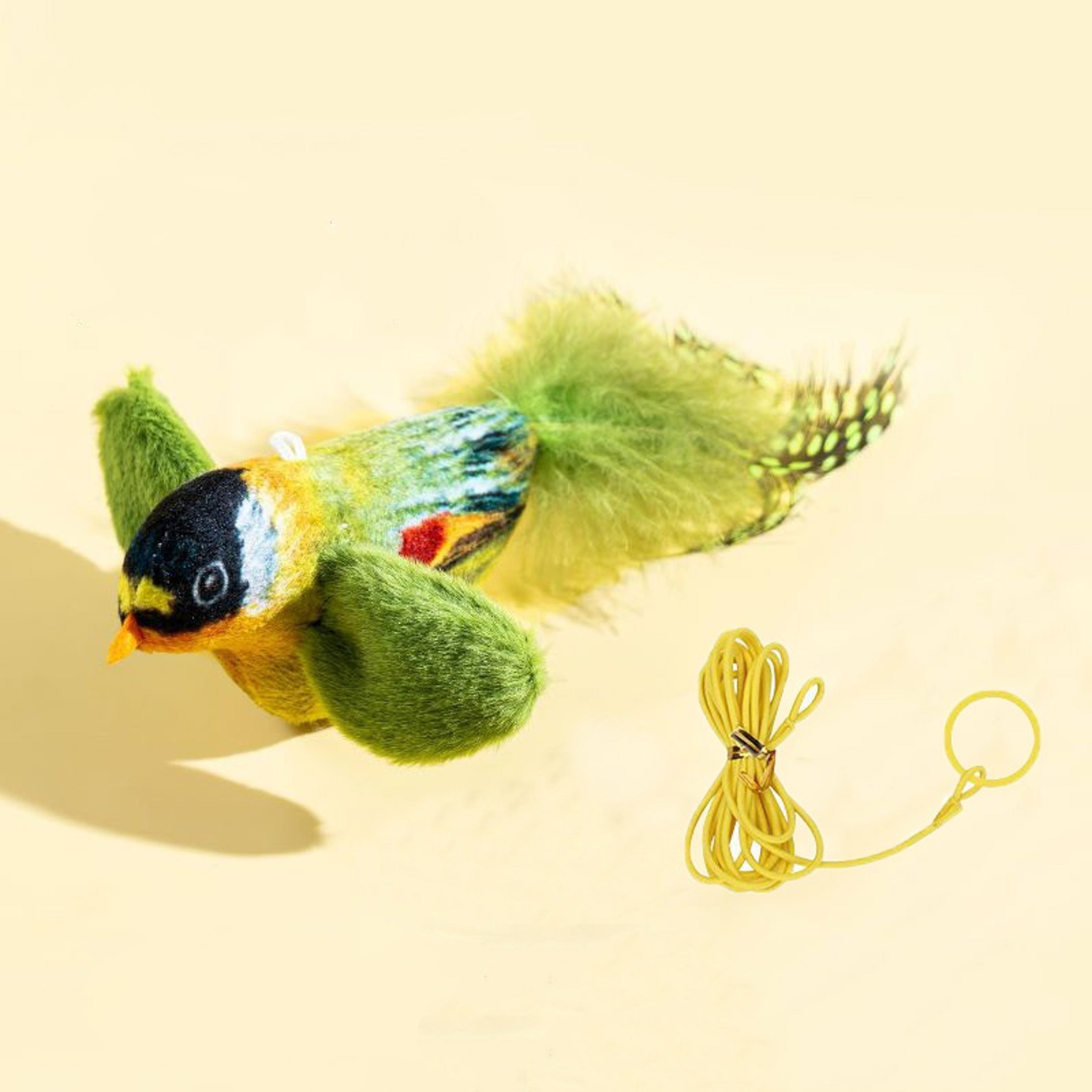 Realistic Interactive Cat Toy Chirping Bird Cat Toy Plush For Indoor Cats 7