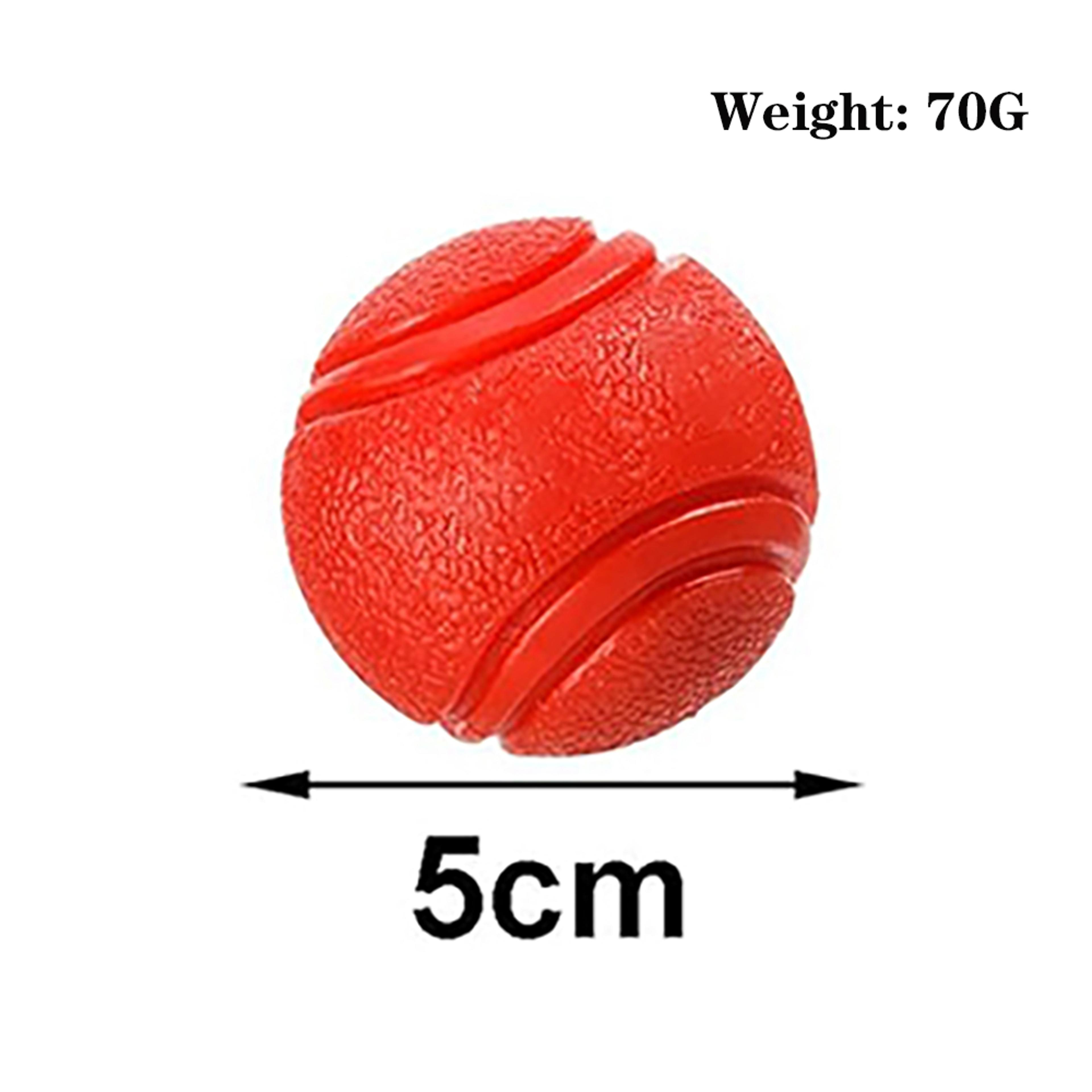 Elastic Dog Chew Ball Rubber Pet Training Ball For Teeth Cleaning  Interactive Play 5