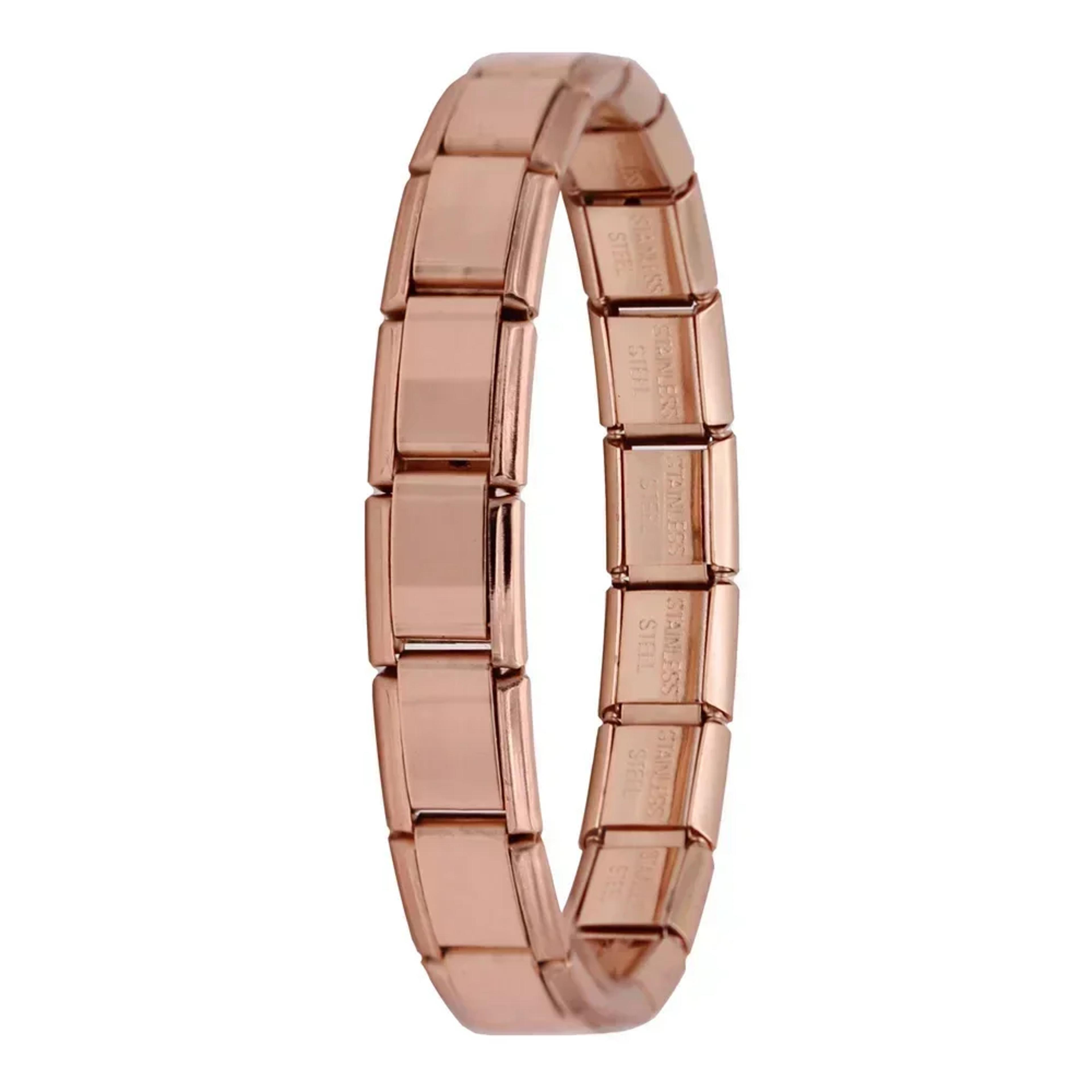 Hapiship Italian Charm Bracelet For Women Stainless Steel Elastic DIY Charm Bangle 11