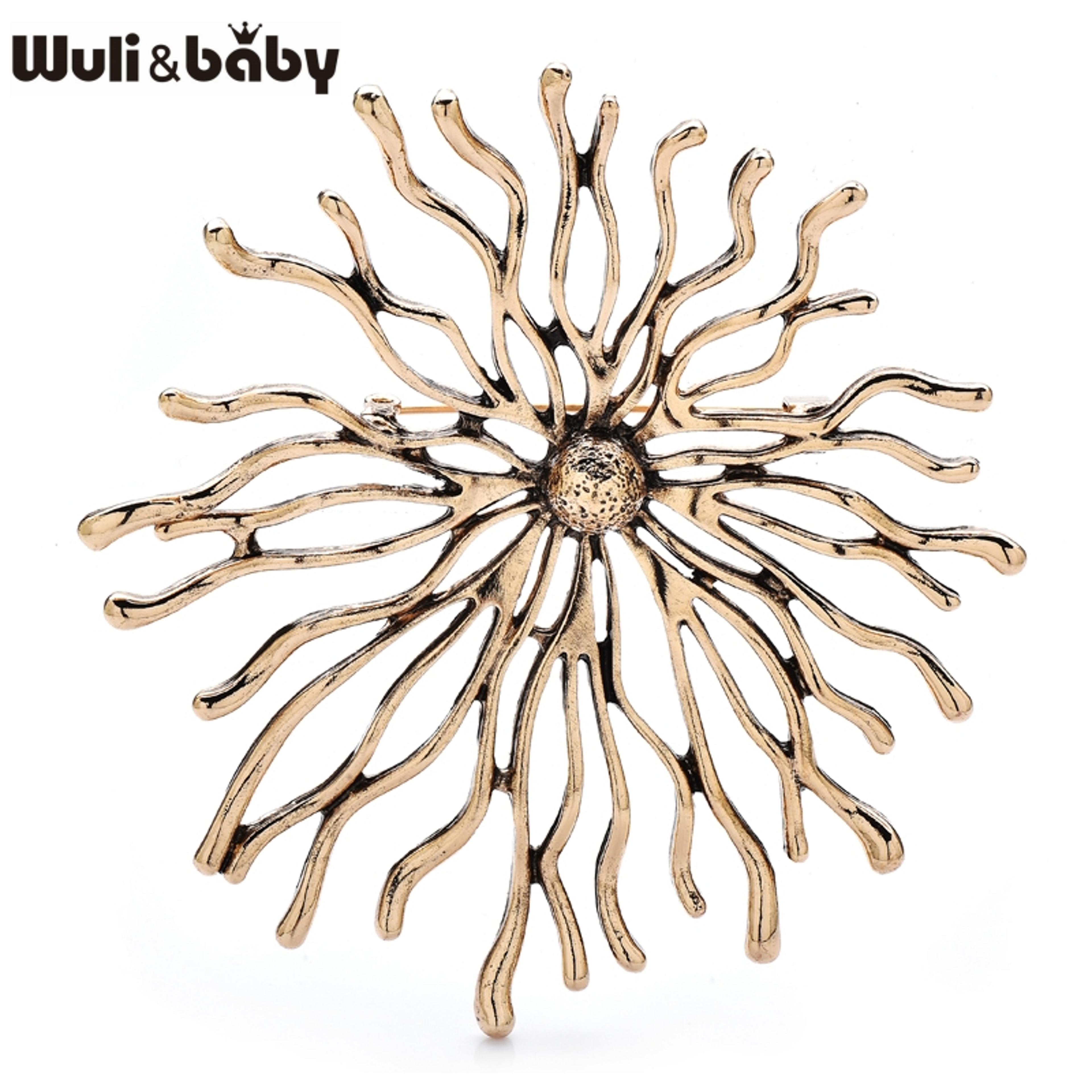 Vintage Sunshine Sun Brooch Metal Vintage Brooch Pin For Women  Men 4