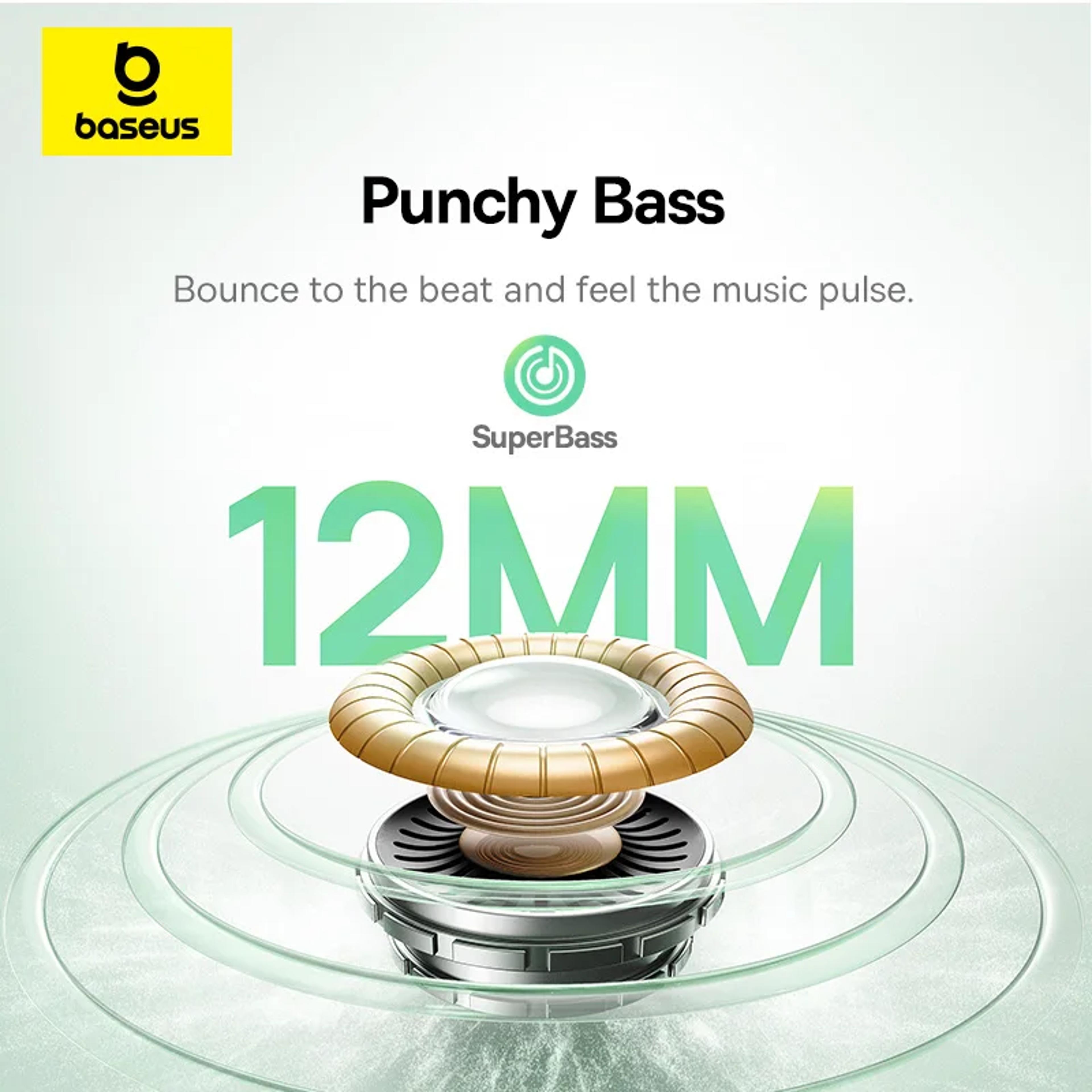Baseus Bass NC ANC Wireless Earbuds With Bluetooth  Mic ENC 2