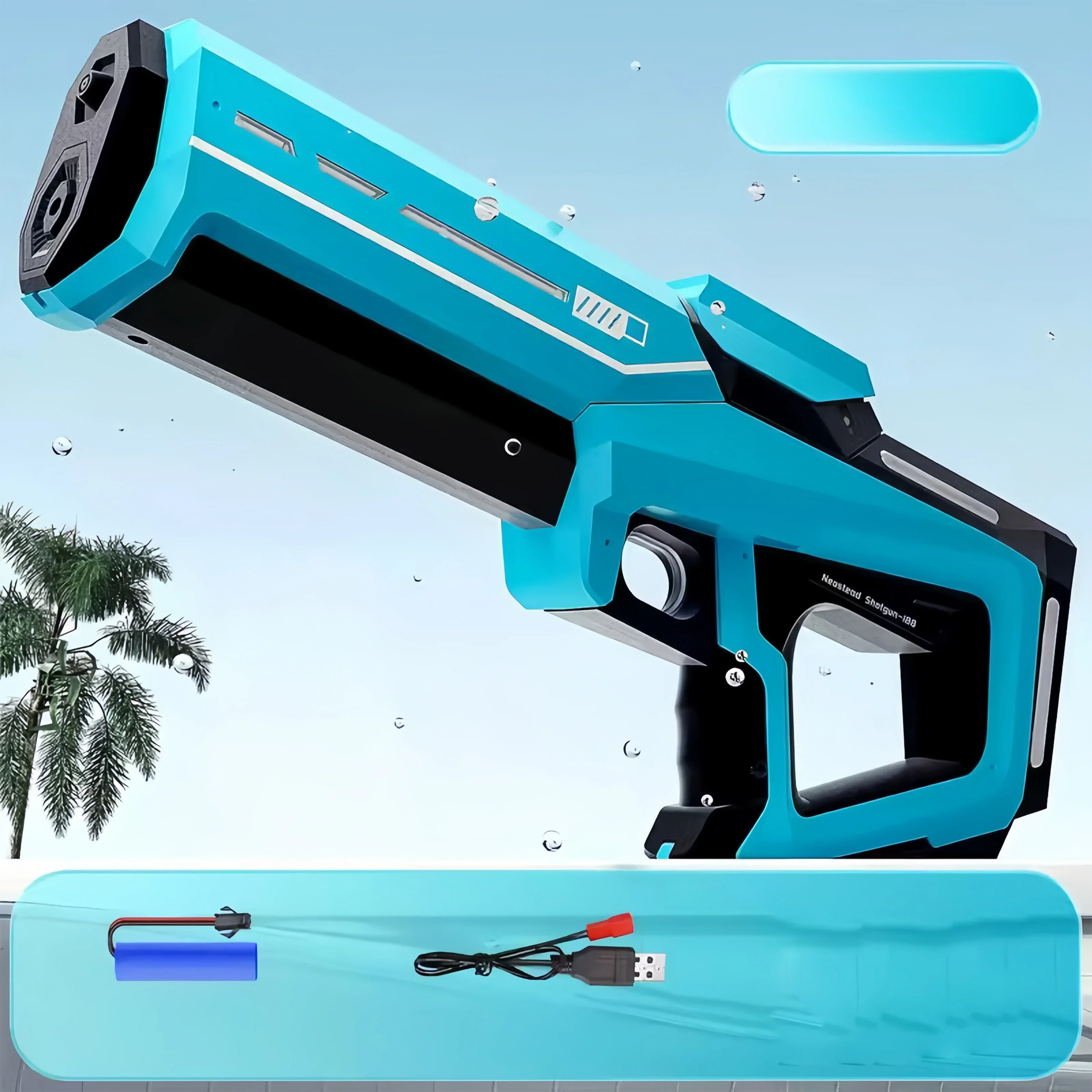 Rapid Splash Electric Water Gun Automatic Water Blaster For Kids And Summer Fun 8