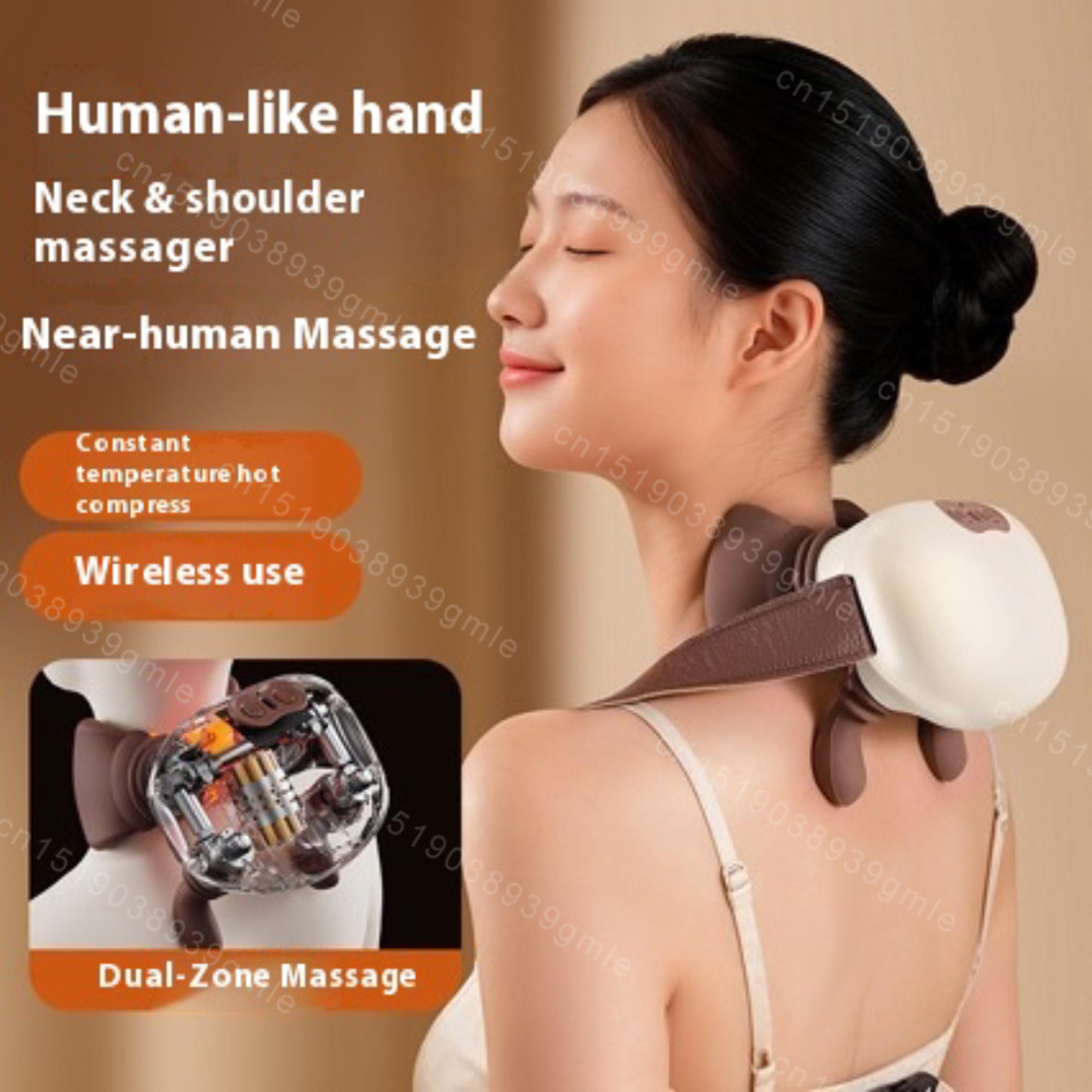 Heated Neck And Shoulder Massager With Deep Tissue Kneading For Muscle Relief 4