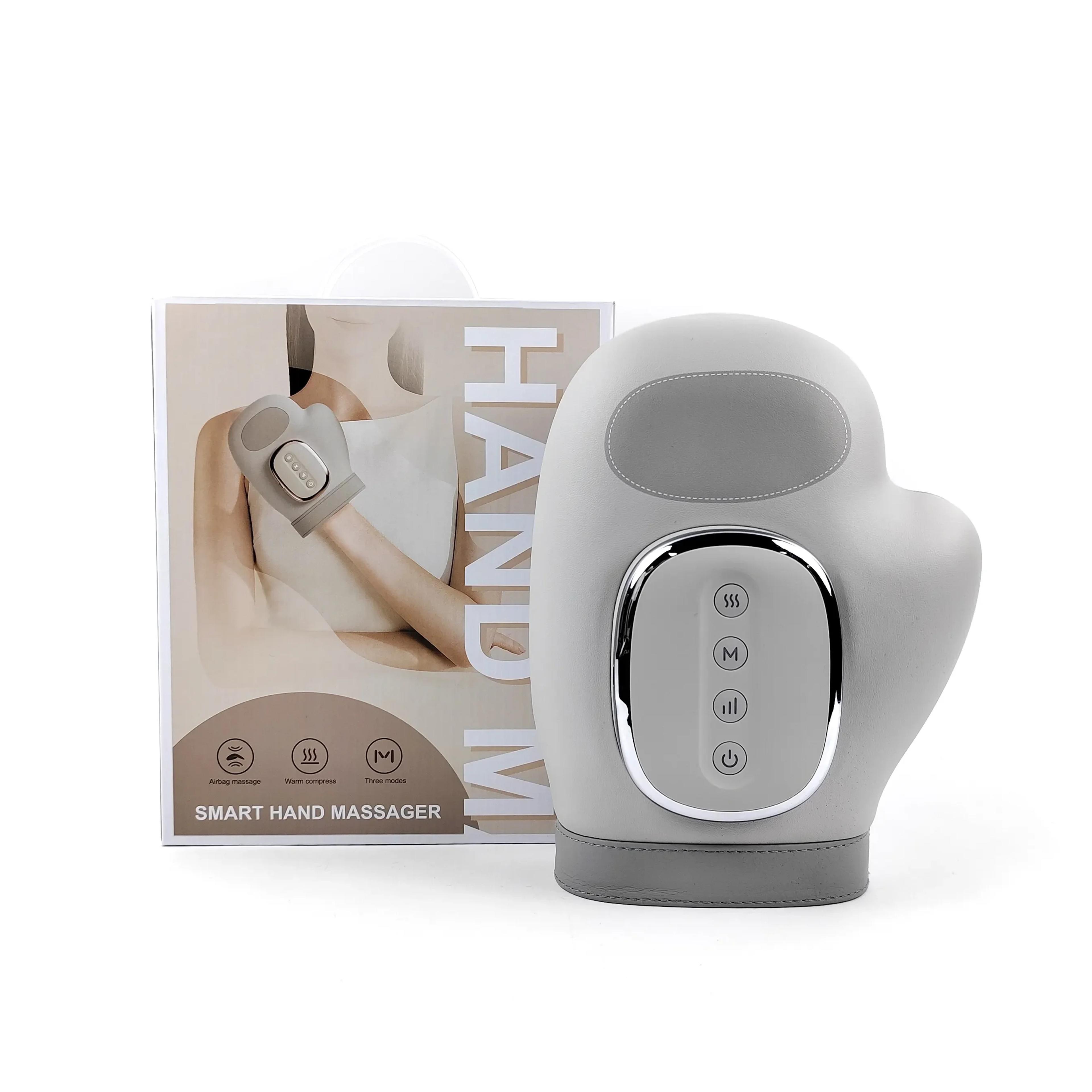 Air Compression Hand Massager With Heat Vibration  Finger Wrist Therapy 5