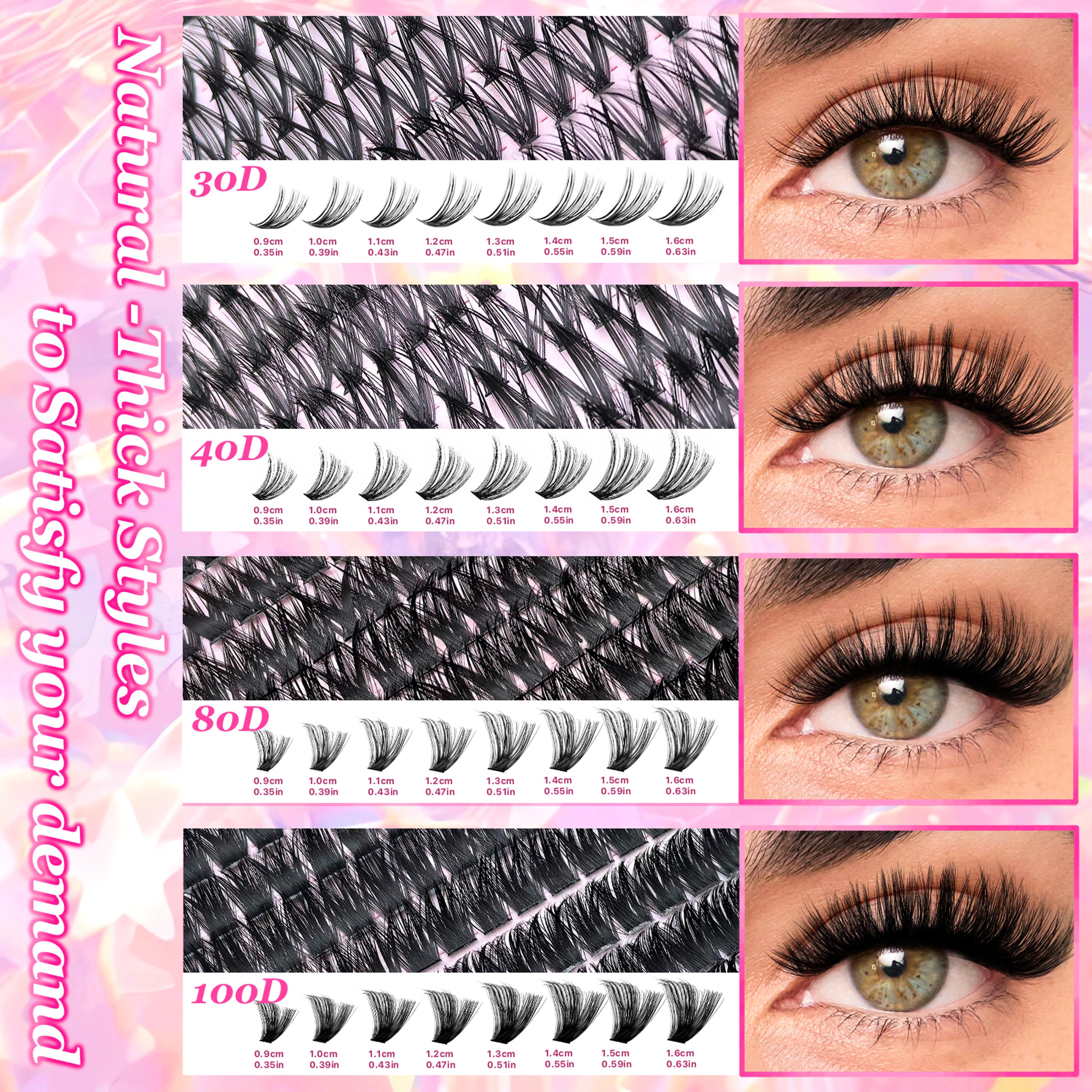 DIY Lash Extension Kit With Cluster Lashes And Bond  Seal For Natural Wispy Volume 2