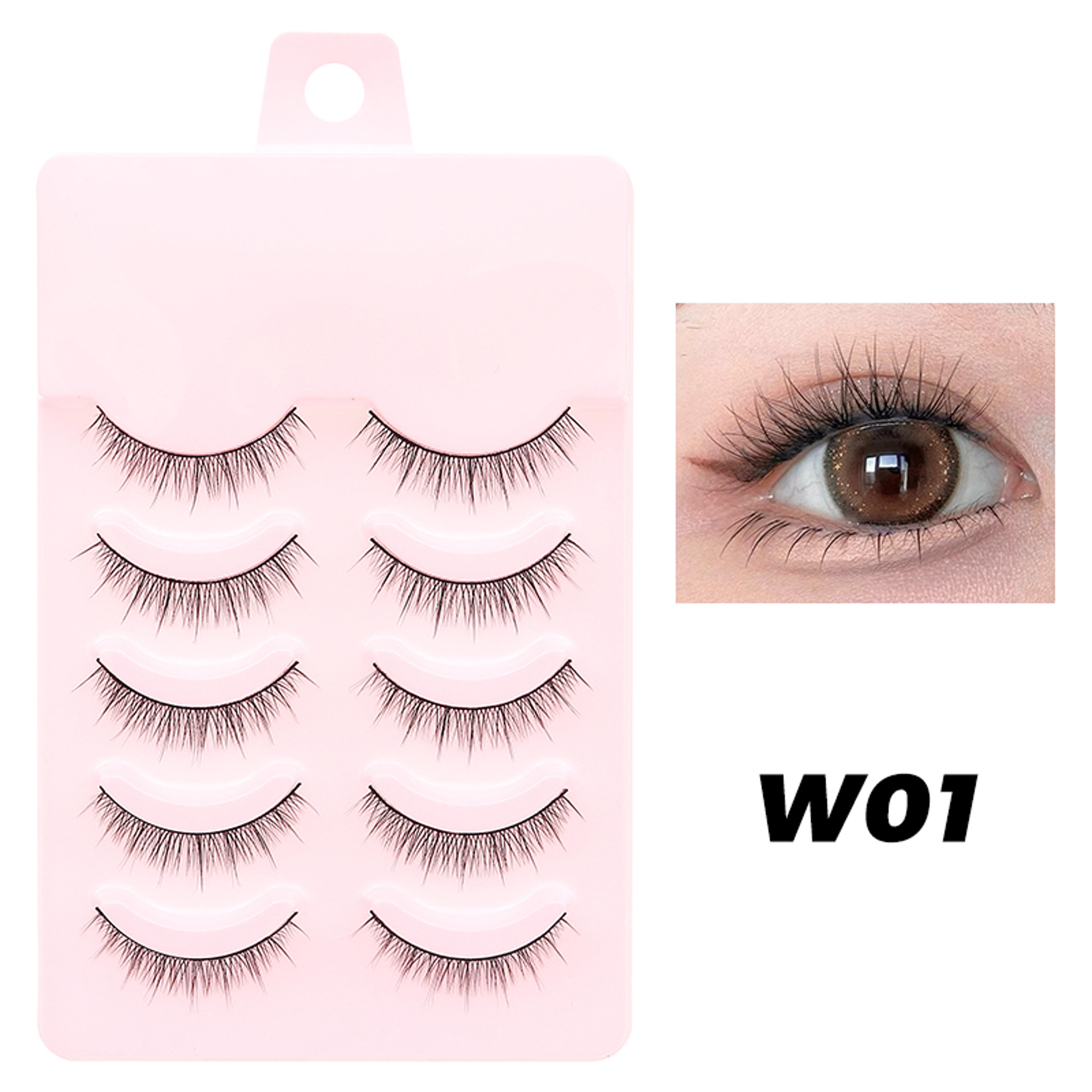 DINGSEN Manga Lashes Pair Anime False Eyelashes Soft Wispy Strip Lashes 7