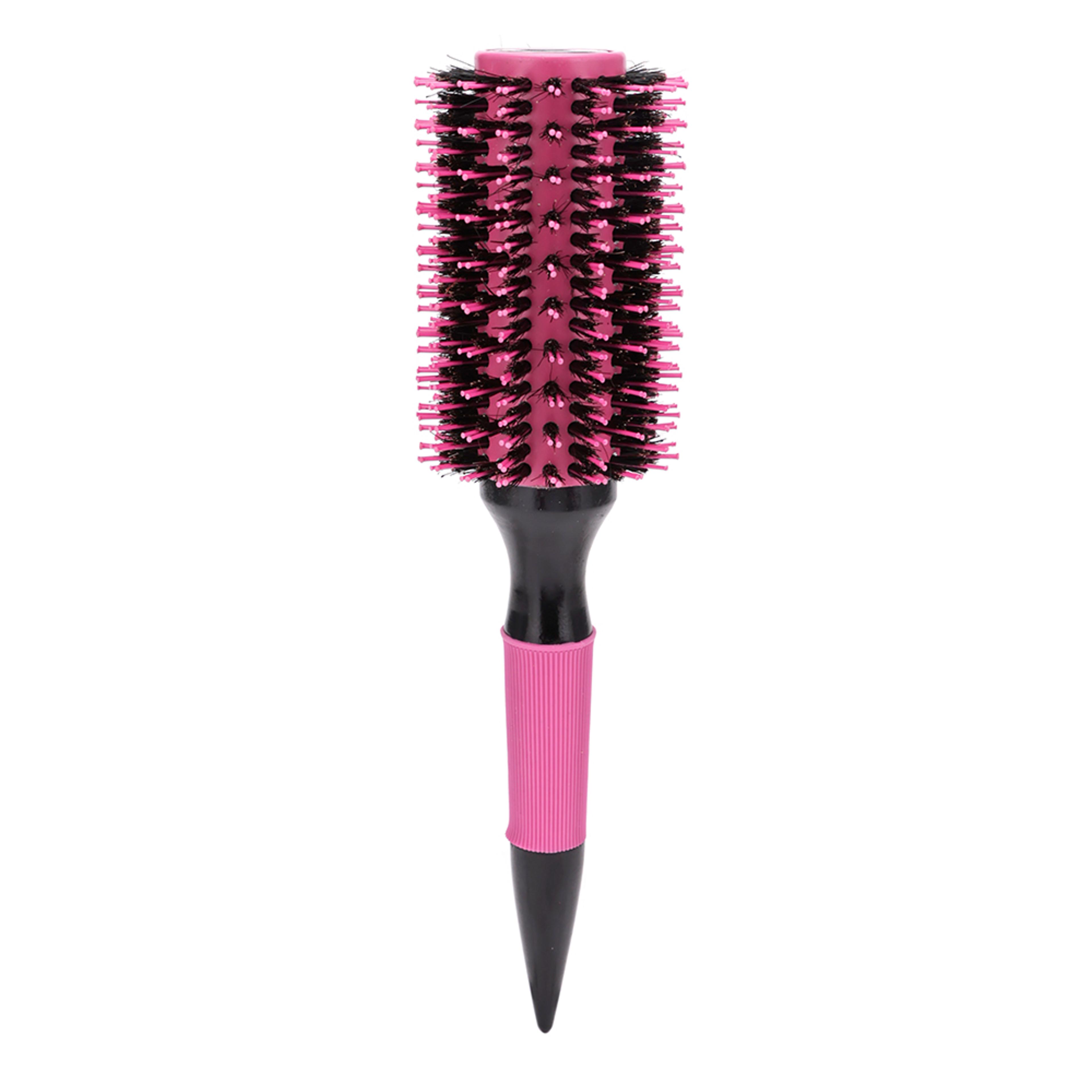 Professional Round Hair Brush With Boar Bristles  Ceramic Ionic Barrel For Smooth Blowouts 9