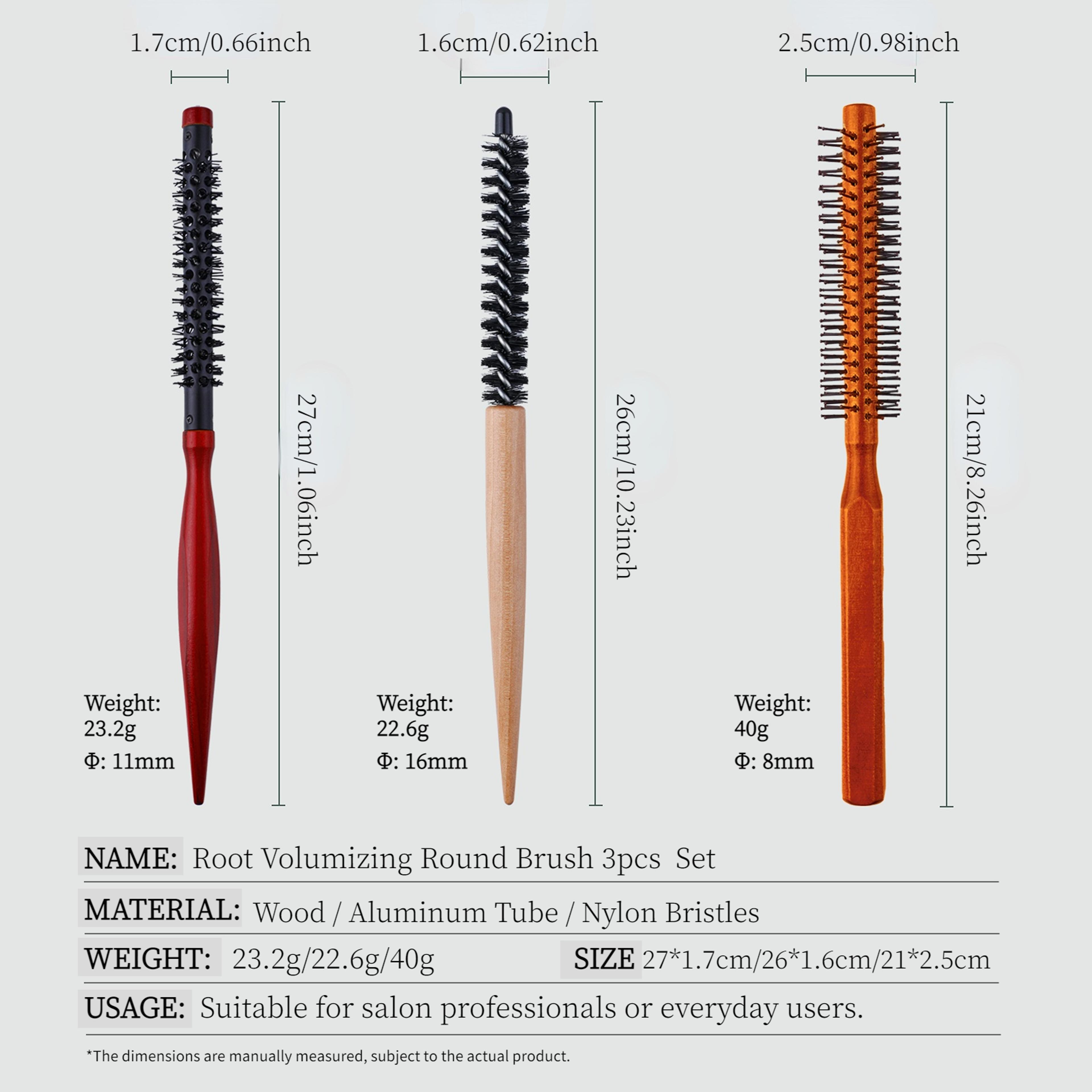 Professional Small Round Hair Brush Set For Precision Styling  Blow Drying 5