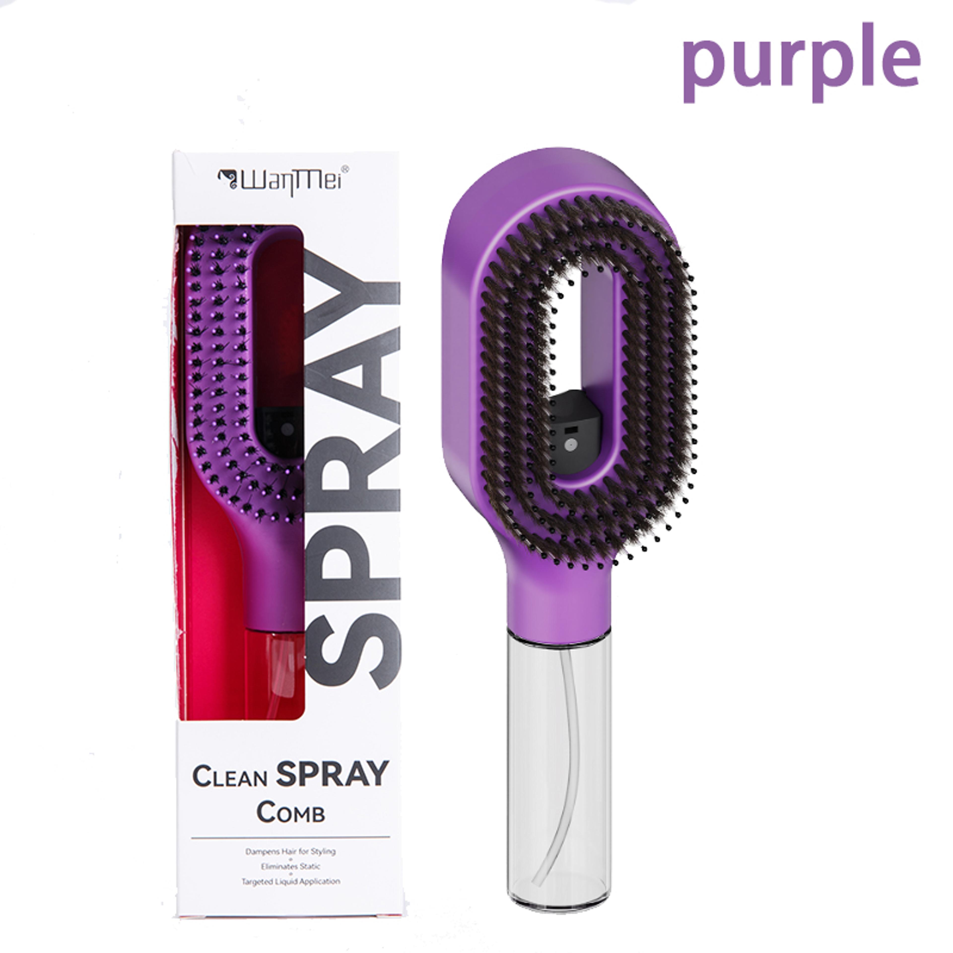 Spray Hair Brush With Water Mist Detangling Scalp Massage Comb For Smooth Frizz Free Hair 9