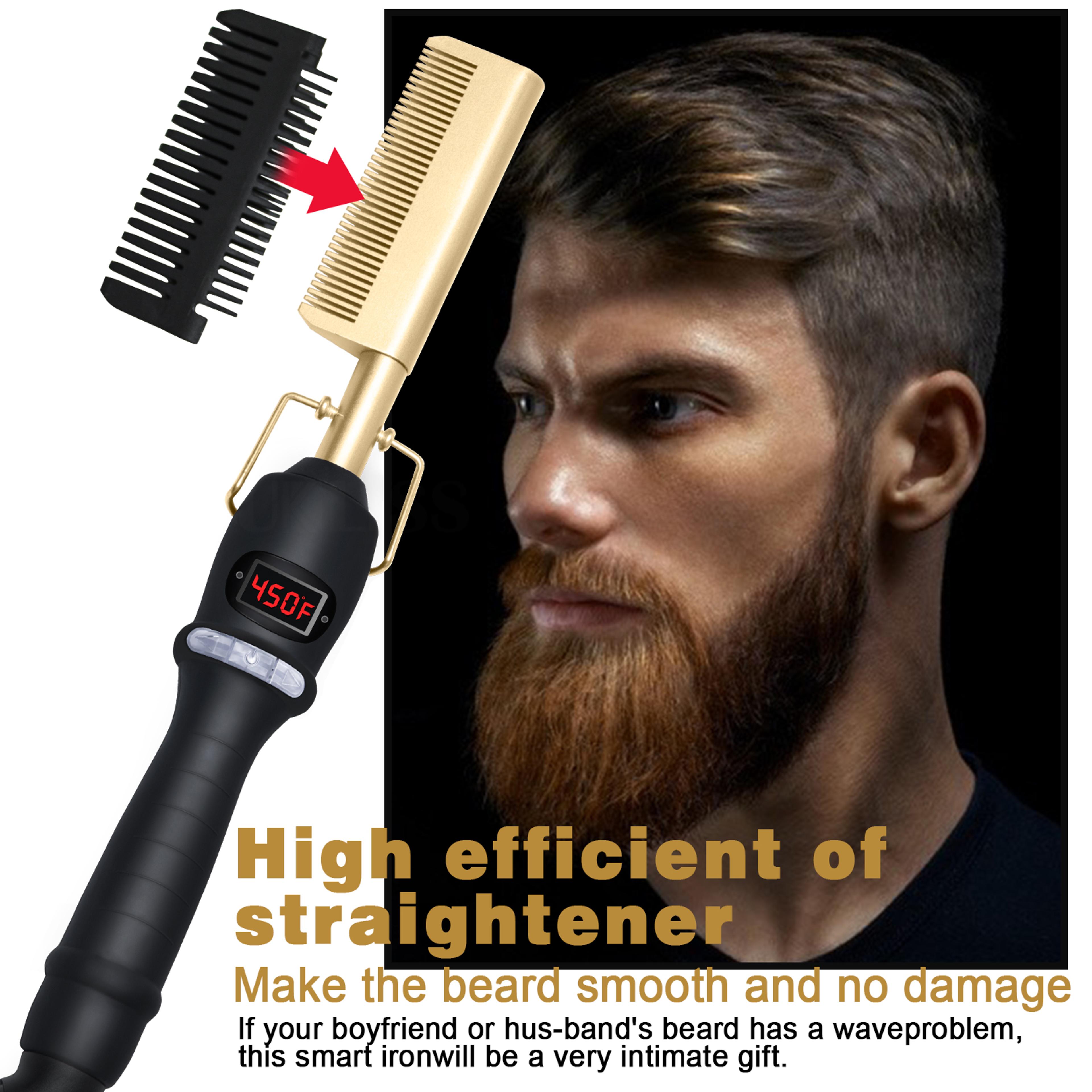 Hot Comb Hair Straightener And Beard Straightener With Fast Heating Anti Scald Design 5