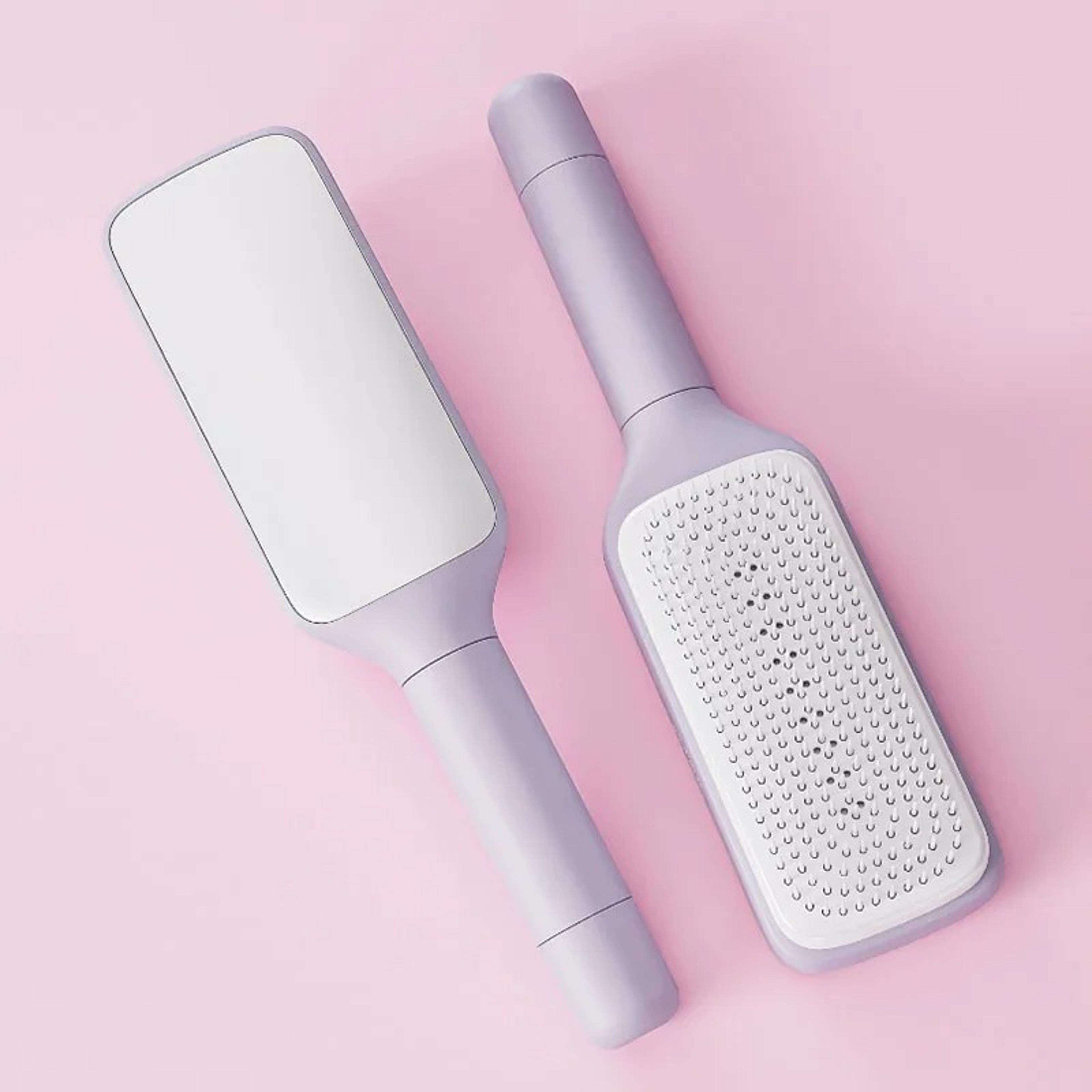 Self Cleaning Hair Brush With Rotating Scalp Massage Air Cushion For Smooth Detangling 4