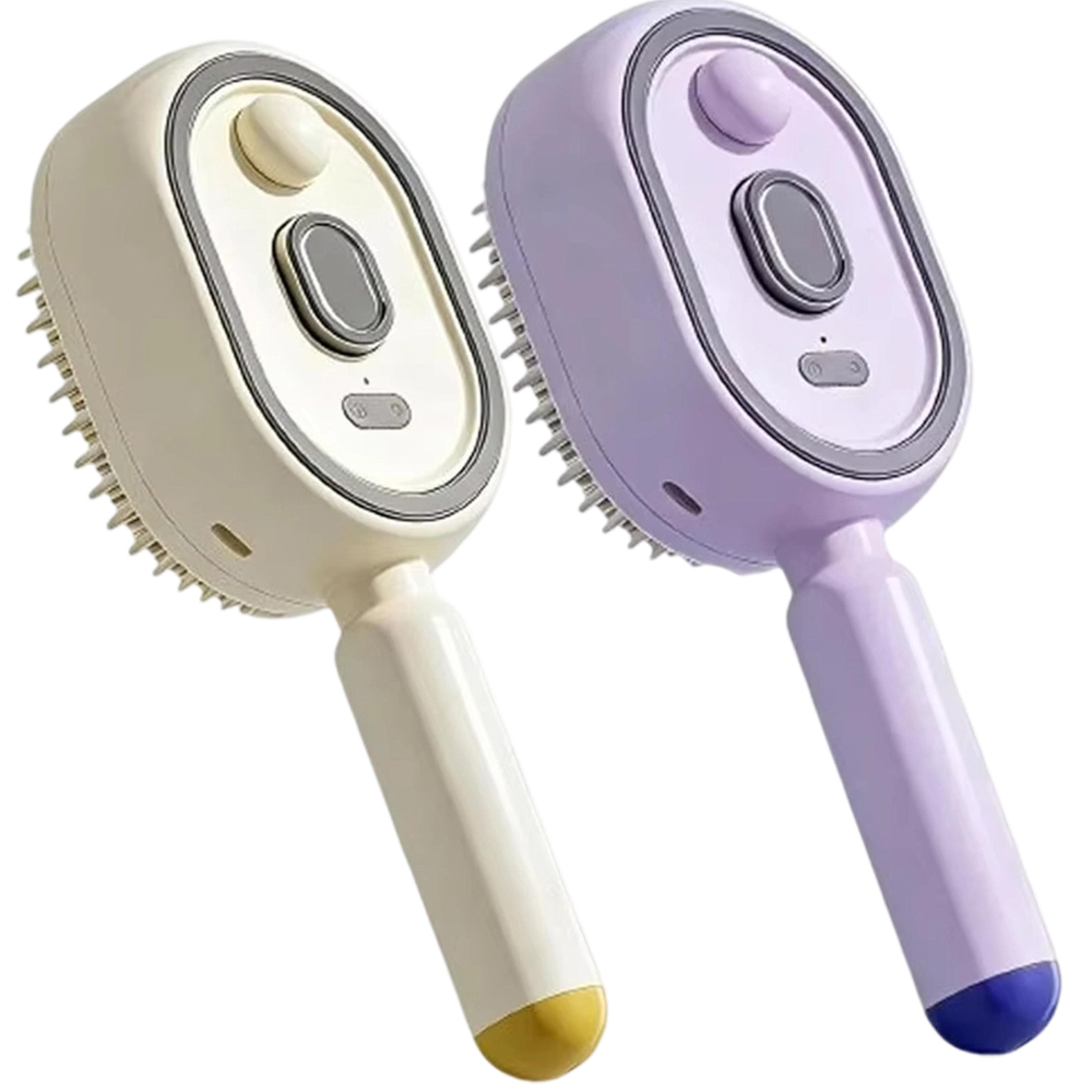 Electric Scalp Massager Spray Massage Comb With Self Cleaning Hair Brush 5