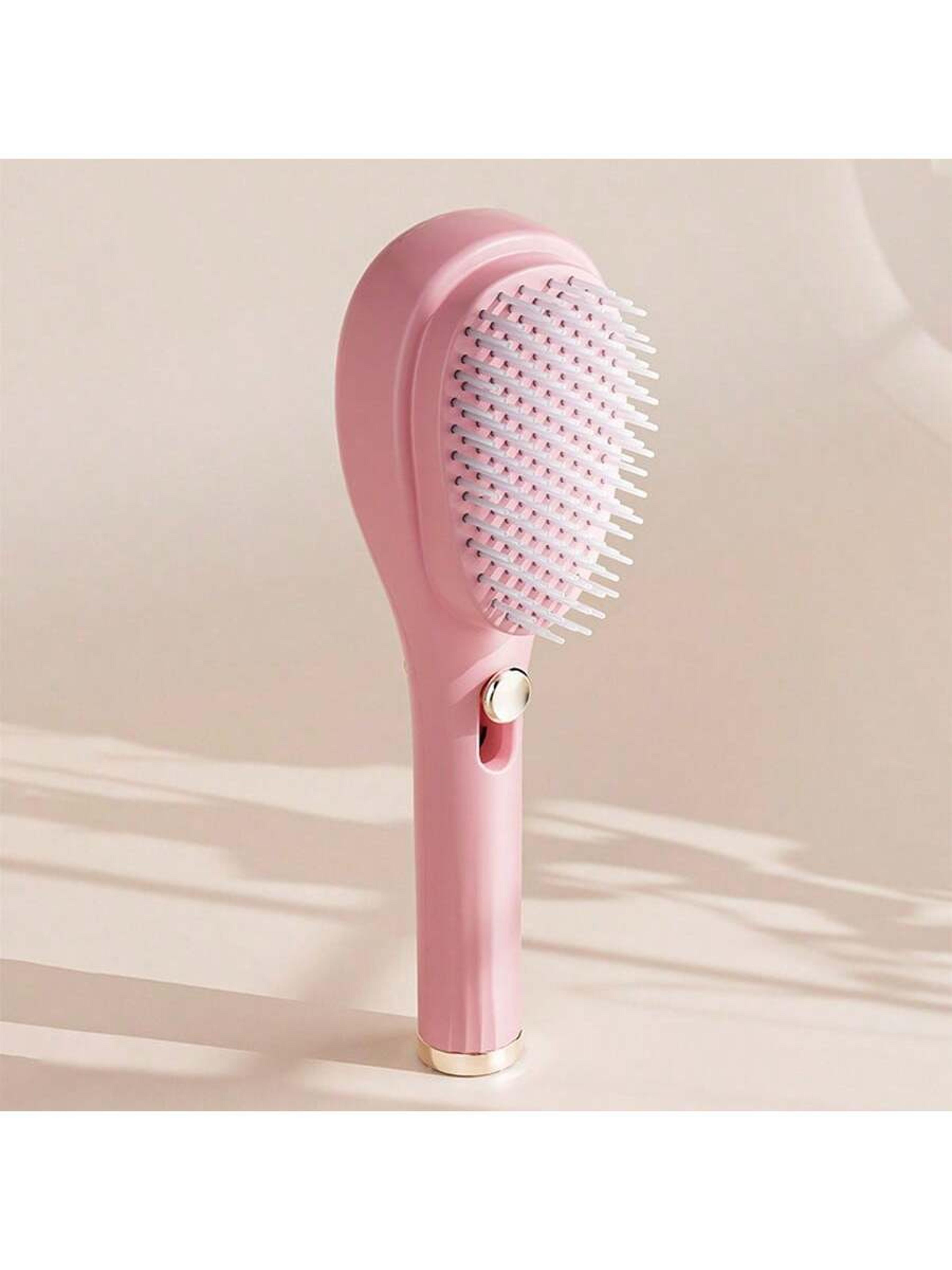 Portable Anti Static Hair Brush With Telescopic Self Cleaning Design For Gentle Scalp Massage  Volu 6