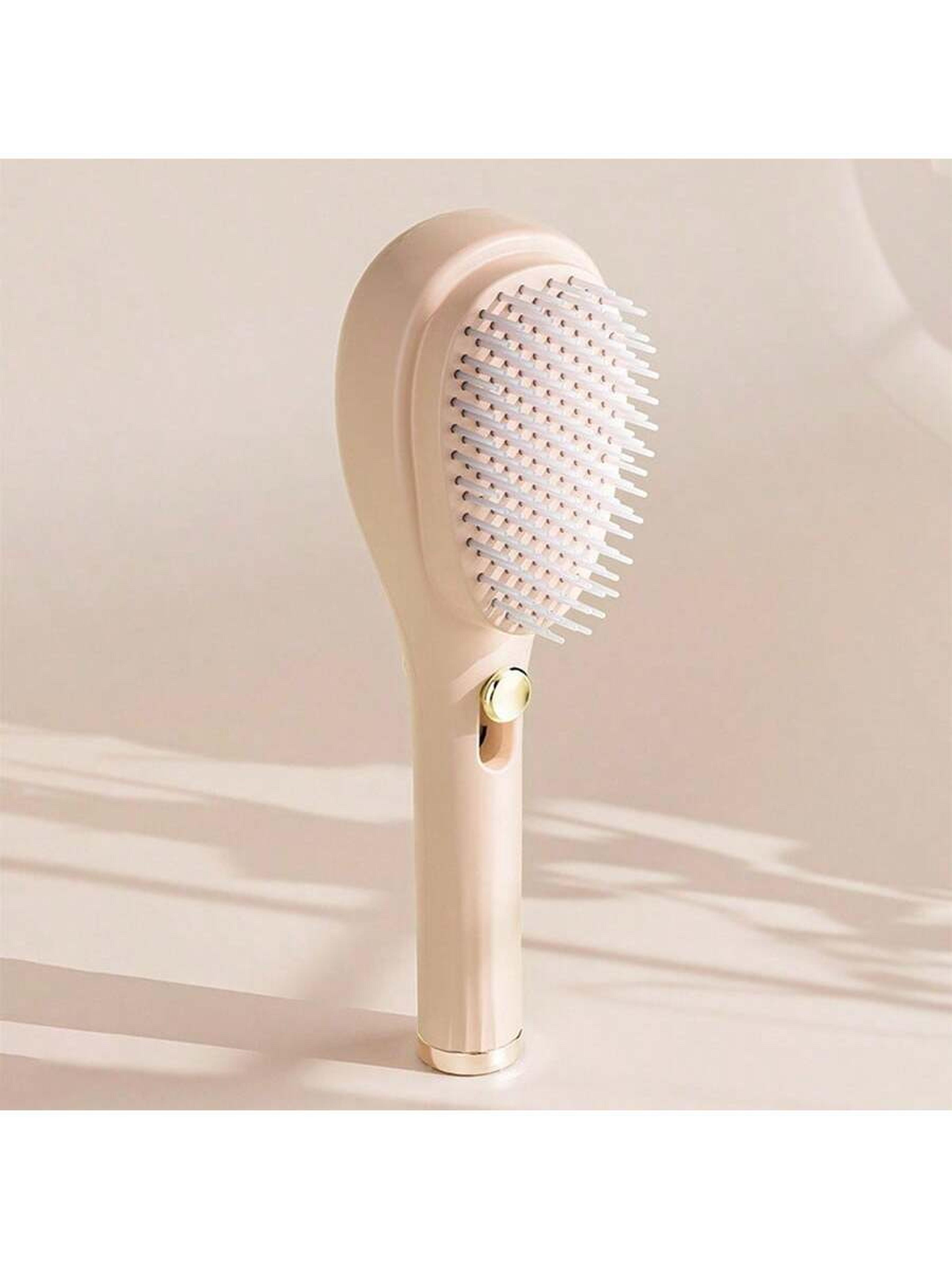 Portable Anti Static Hair Brush With Telescopic Self Cleaning Design For Gentle Scalp Massage  Volu 5