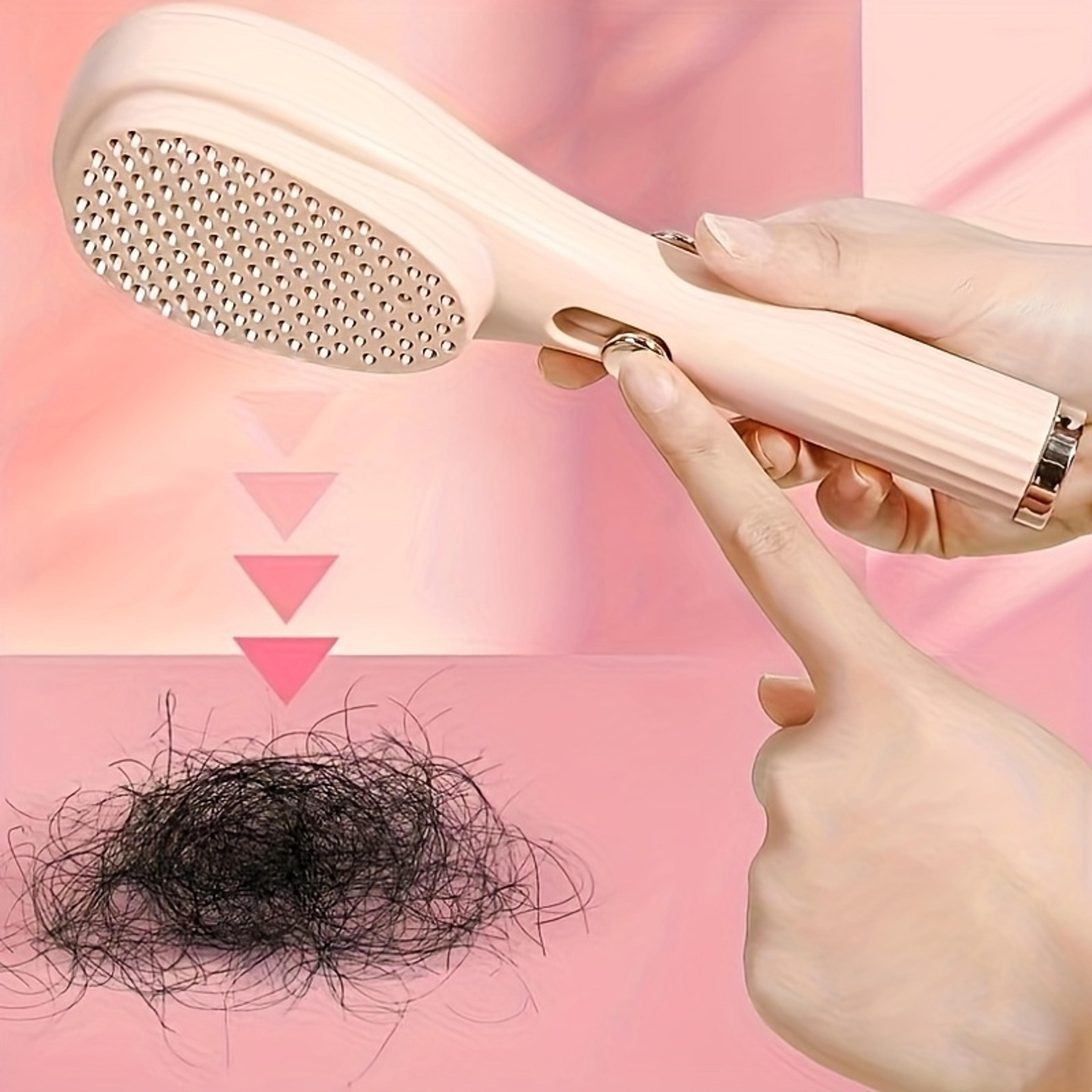 Self Cleaning Hair Brush With Scalp Massage Anti Static Travel Comb 2
